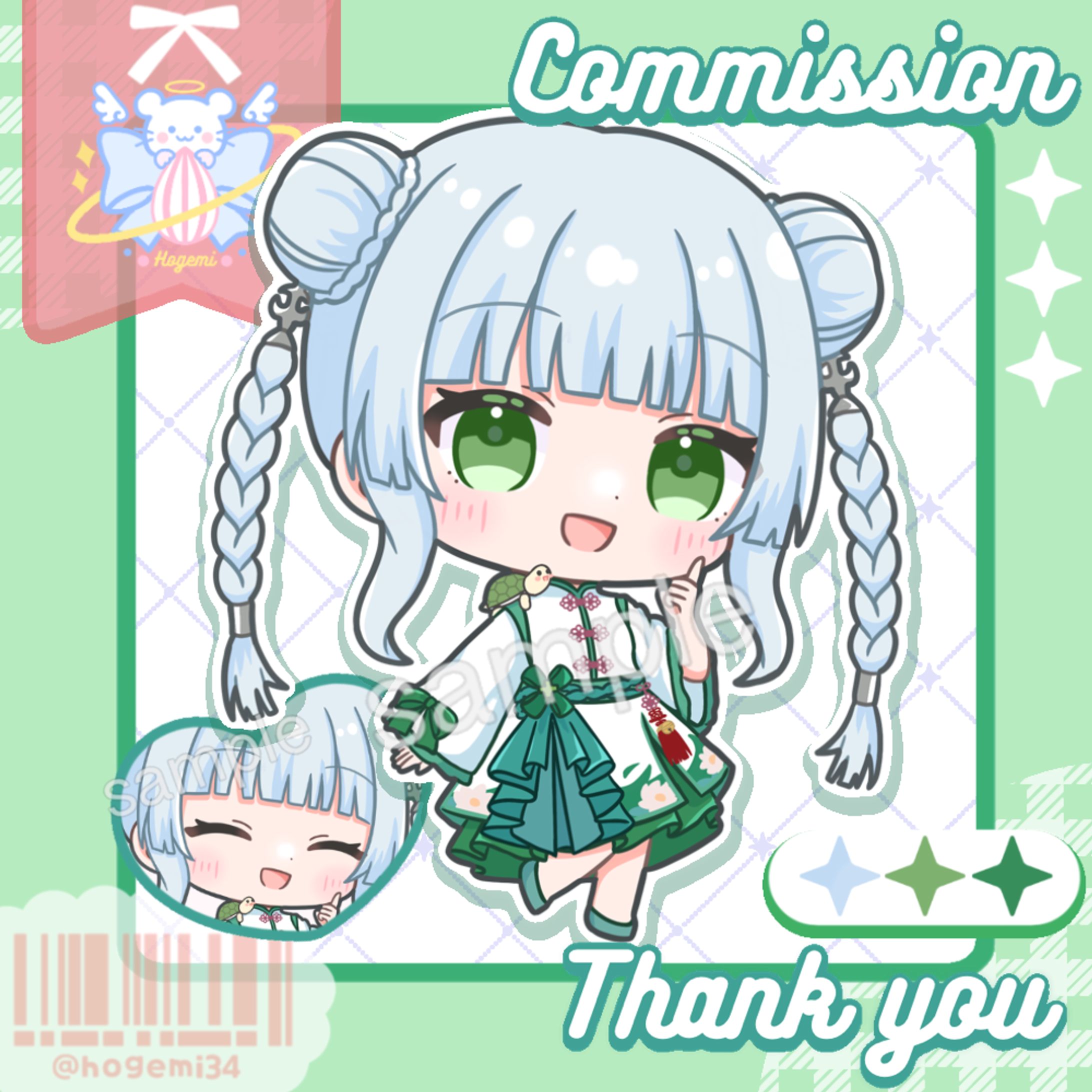 小亀牡丹様 ミニキャラ-1