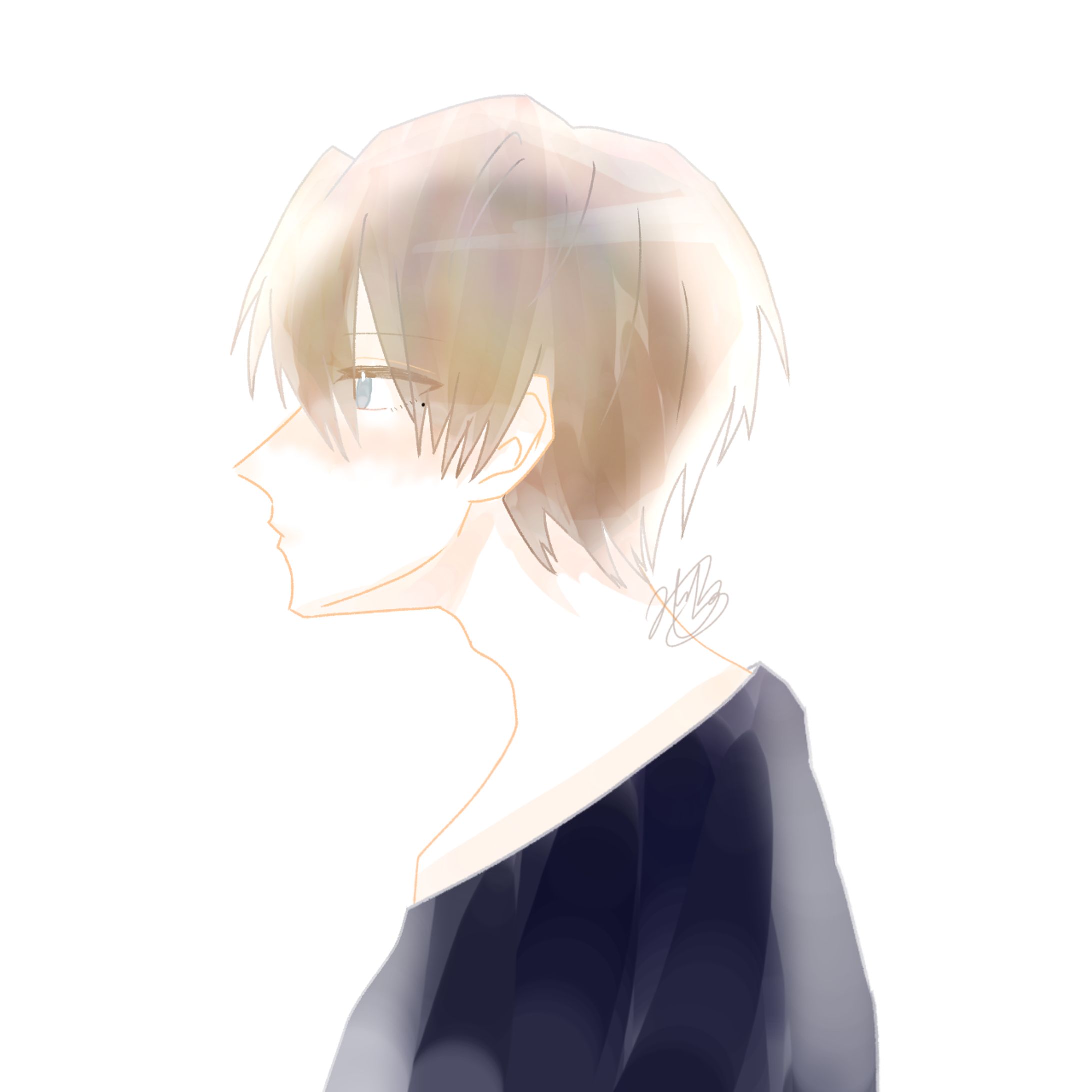 バストアップ 男性-1