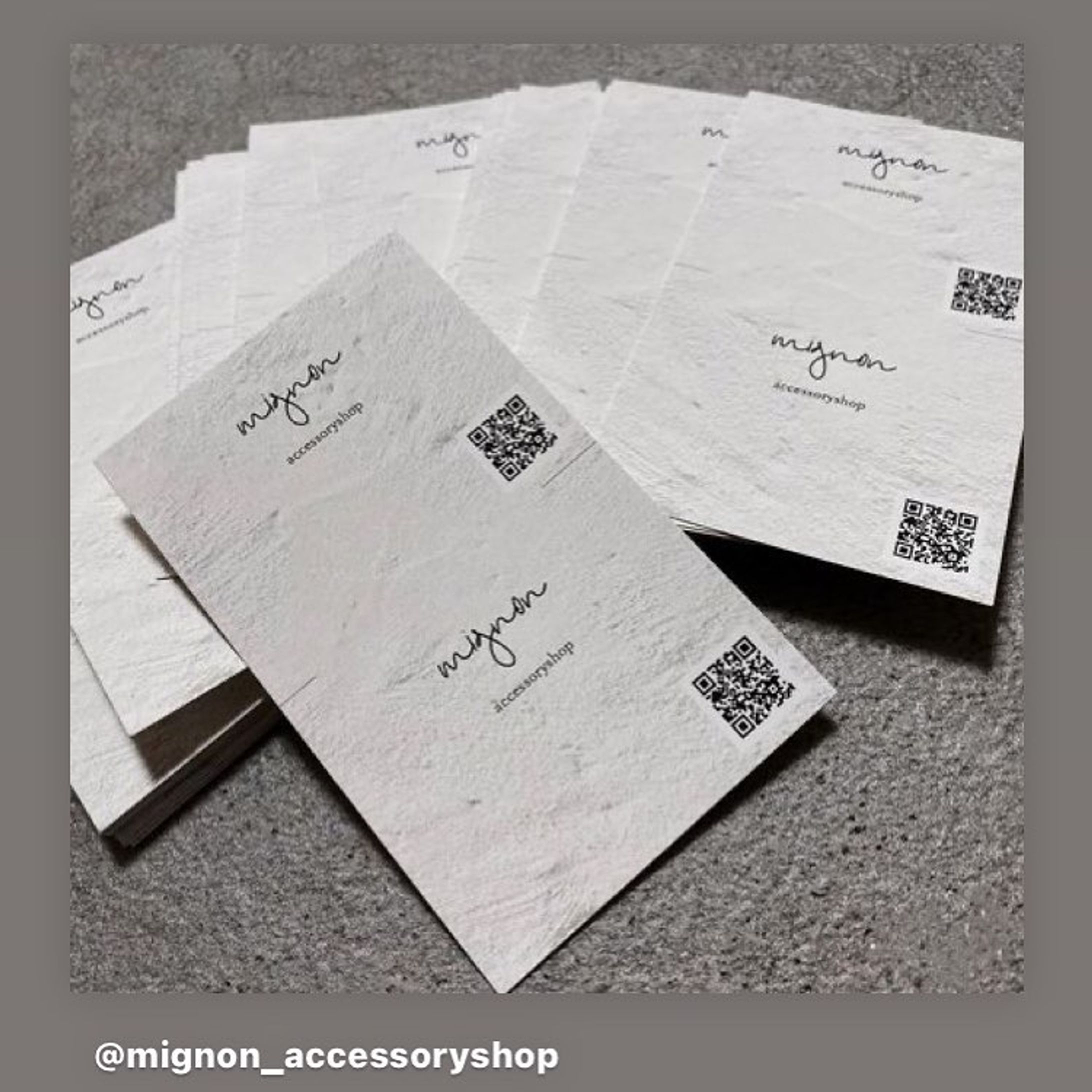 @mignon_accessoryshop 様　台紙オーダーいただきました！ありがとうございます-1