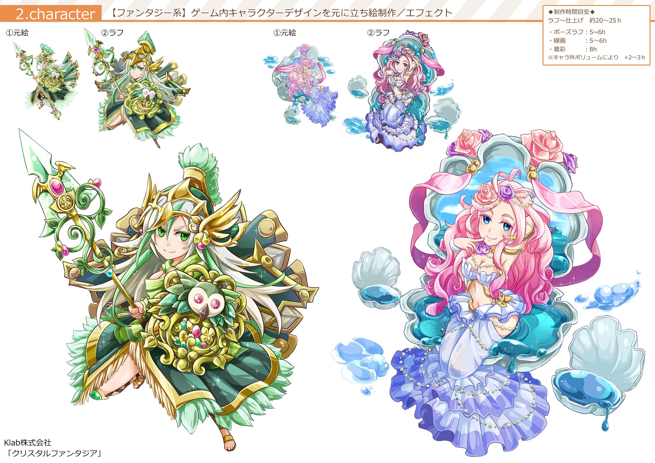 【ゲーム案件】4～5頭身キャラクター立ち絵(ファンタジー/戦国)-1