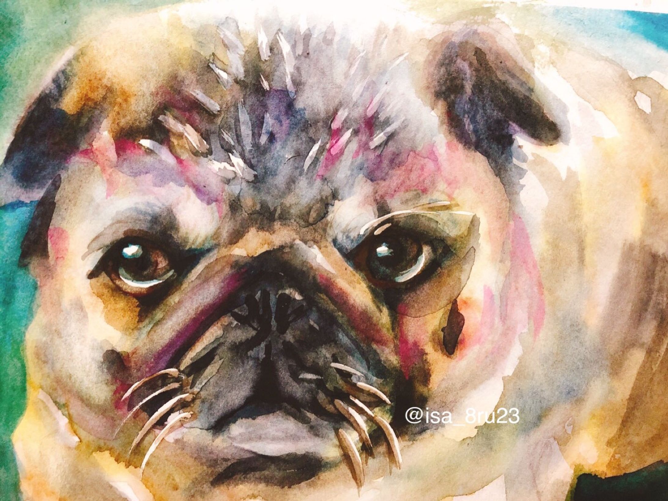 ワンちゃん似顔絵-1