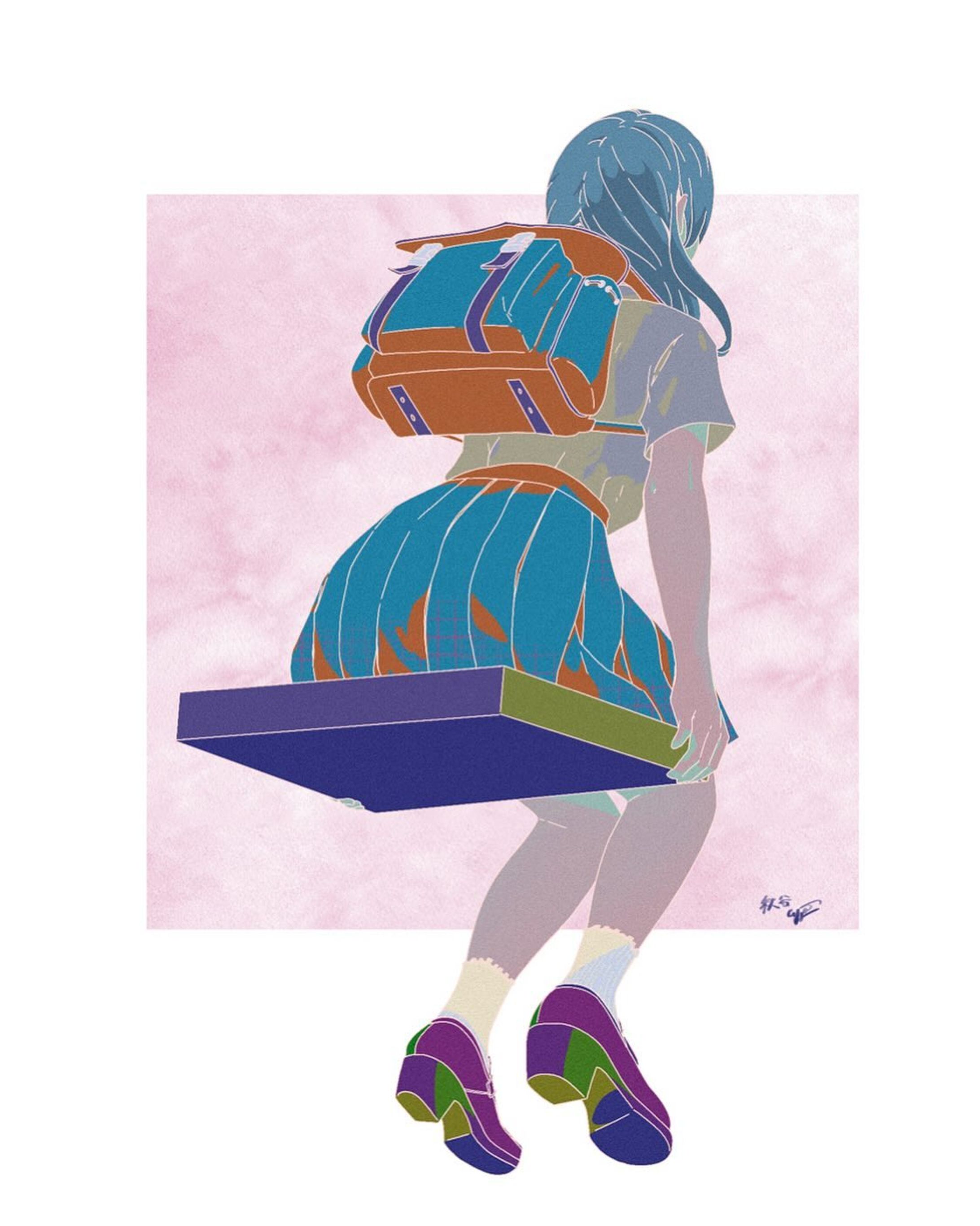 Trying new stuffs
 #イラスト  #jk  #drawing  #連絡-1