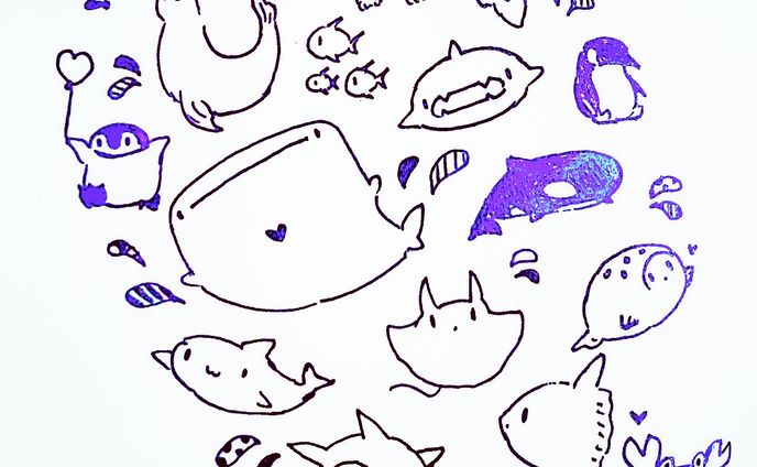 ゆるい海の生き物シリーズ