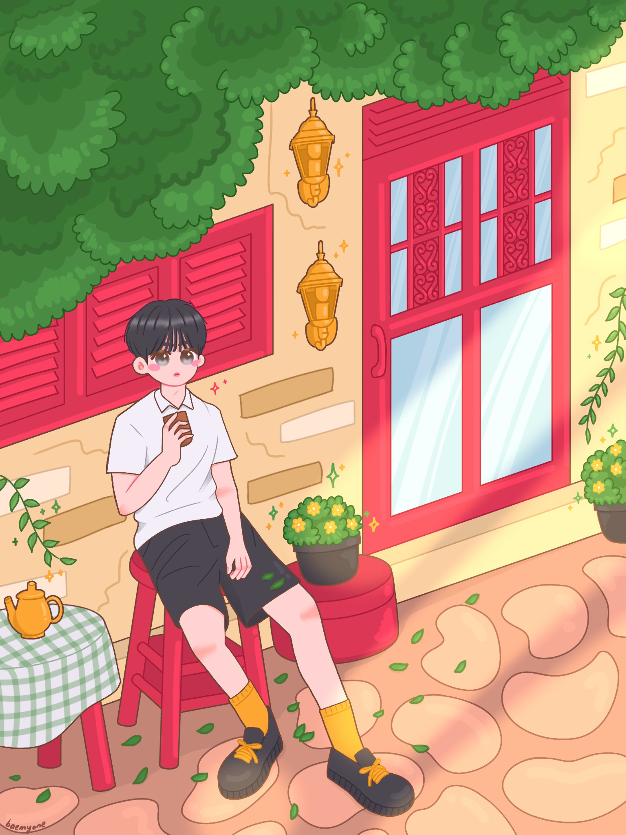 Full Illustration with Background in Regular Style-1