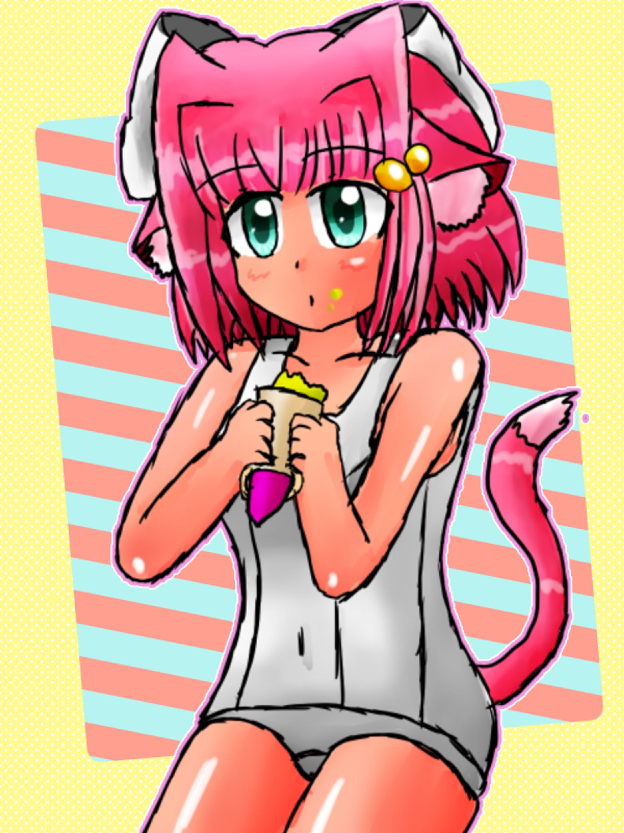 うちの子みーにゃもぐもぐ-1