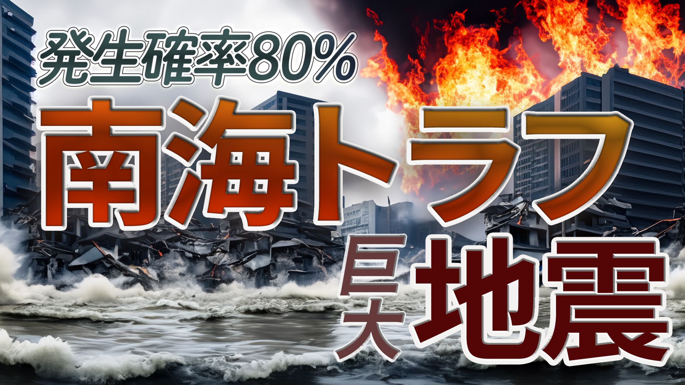 南海トラフ地震 Youtubeサムネイル(シンプル)-1