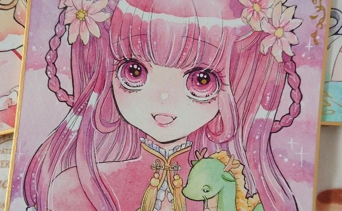 茜空のコスモス⁡
⁡⁡
⁡9月の鎌倉MONA様の展示会に送り出します💐⁡
⁡
⁡⁡#illustration #illust #illustgram #art #animeart #artwork #painting  #drawing #watercolor #cute  #kawaii #originalcharacter  #イラスト #手描きイラスト #アナログイラスト #創作  #創作イラスト #オリジナル  #オリジナルイラスト #透明水彩  #水彩 #水彩画 #イラストグラム #イラスト好きな人と繋がりたい #絵描きさんと繋がりたい