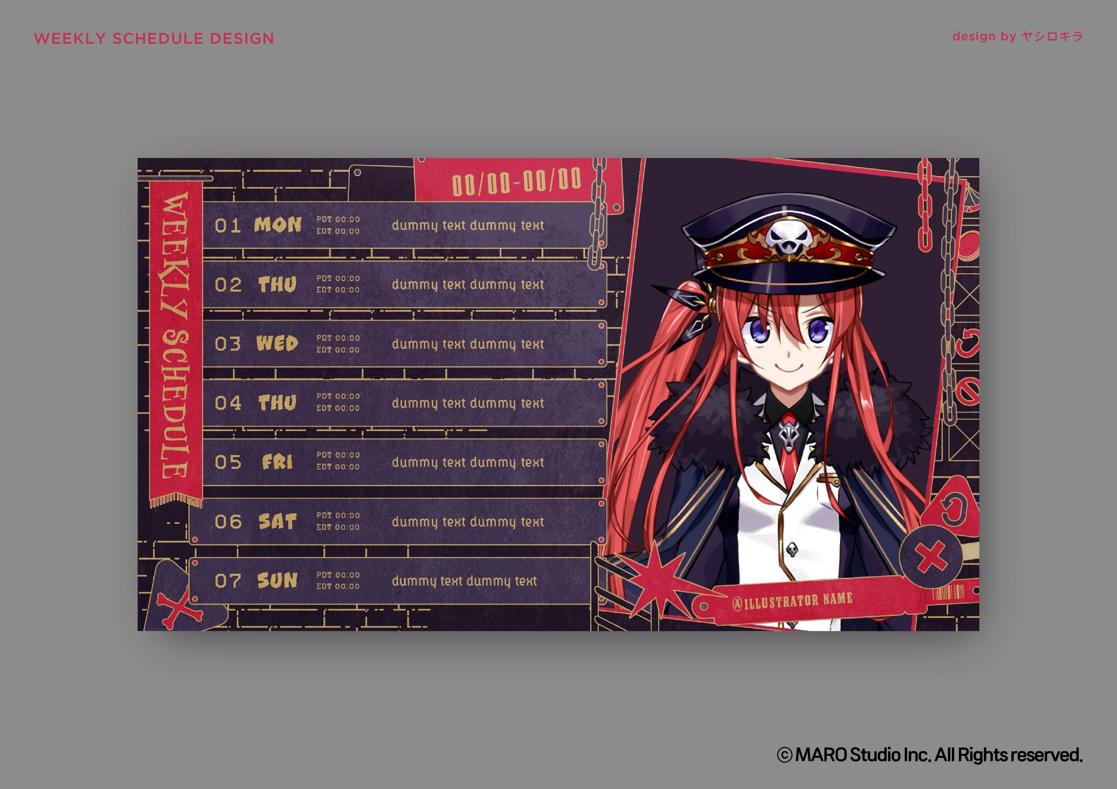 D.K Graves / SCHEDULE DESIGN-1