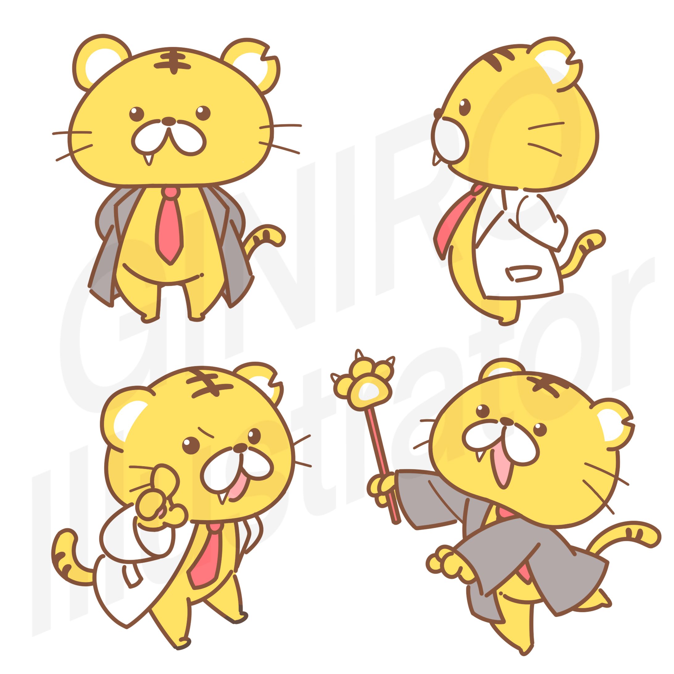 トラのキャラクターデザイン-1
