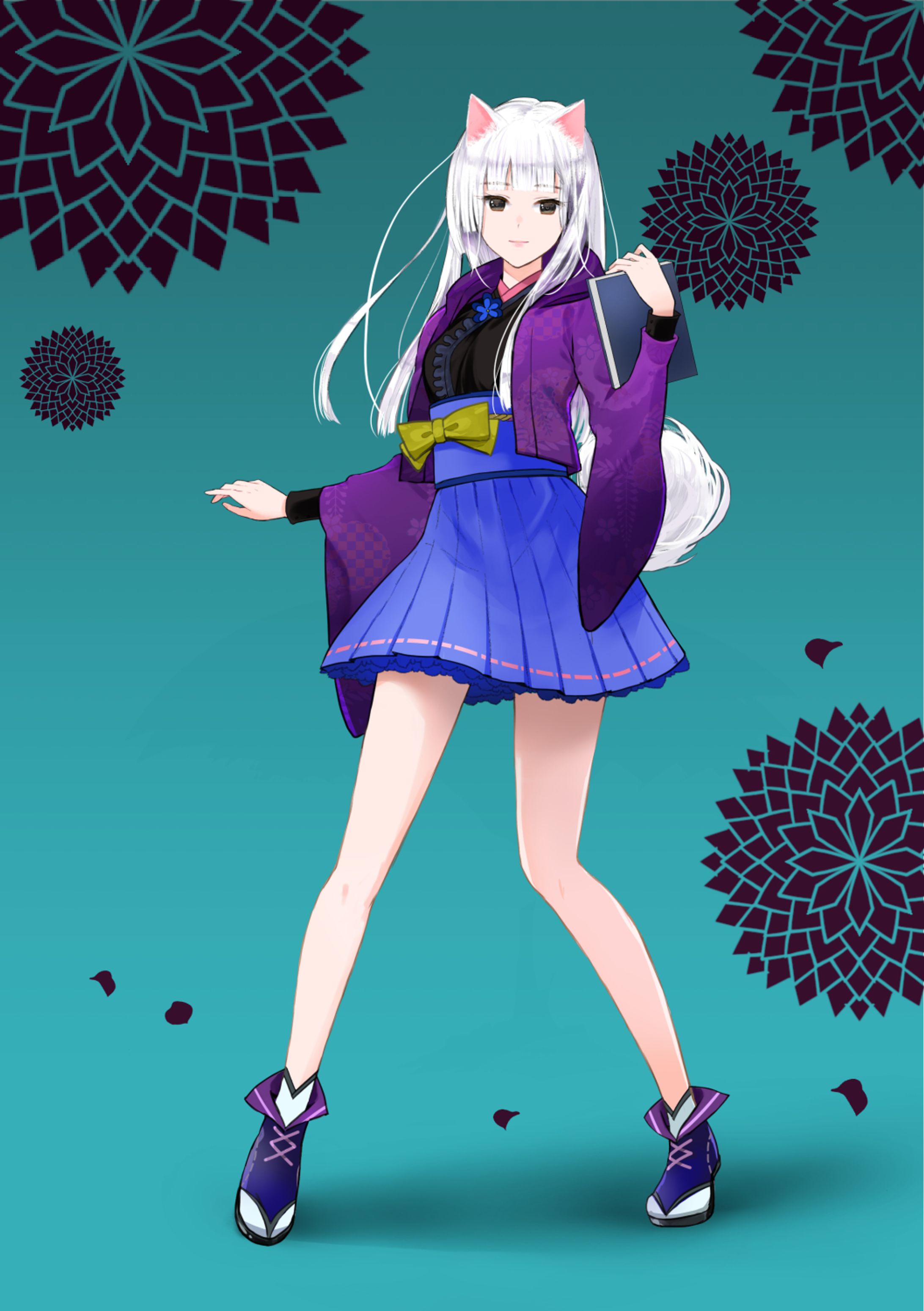 日本スピッツ（擬人化イラスト）-1