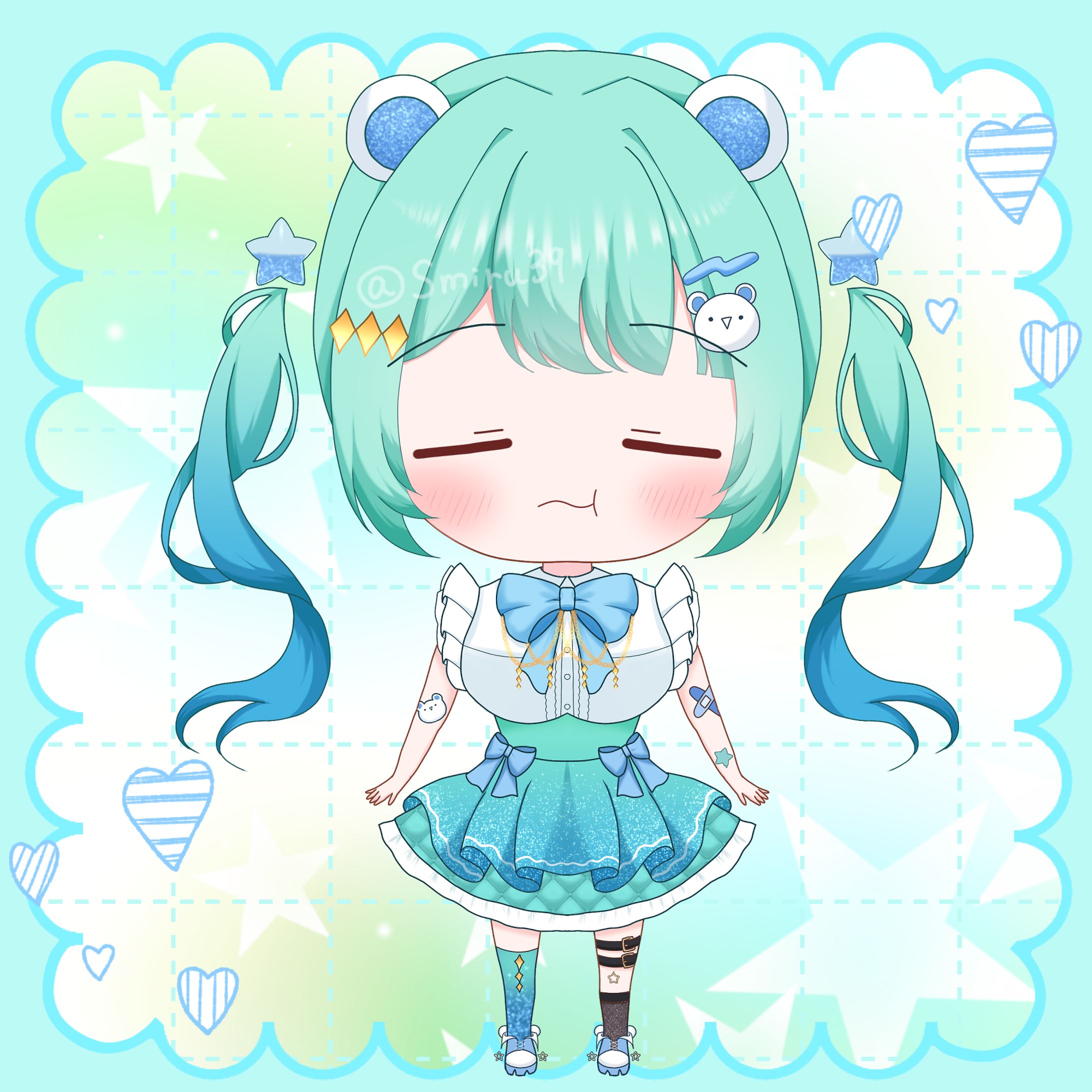 佐熊あめの様 ミニキャラ差分セット-1