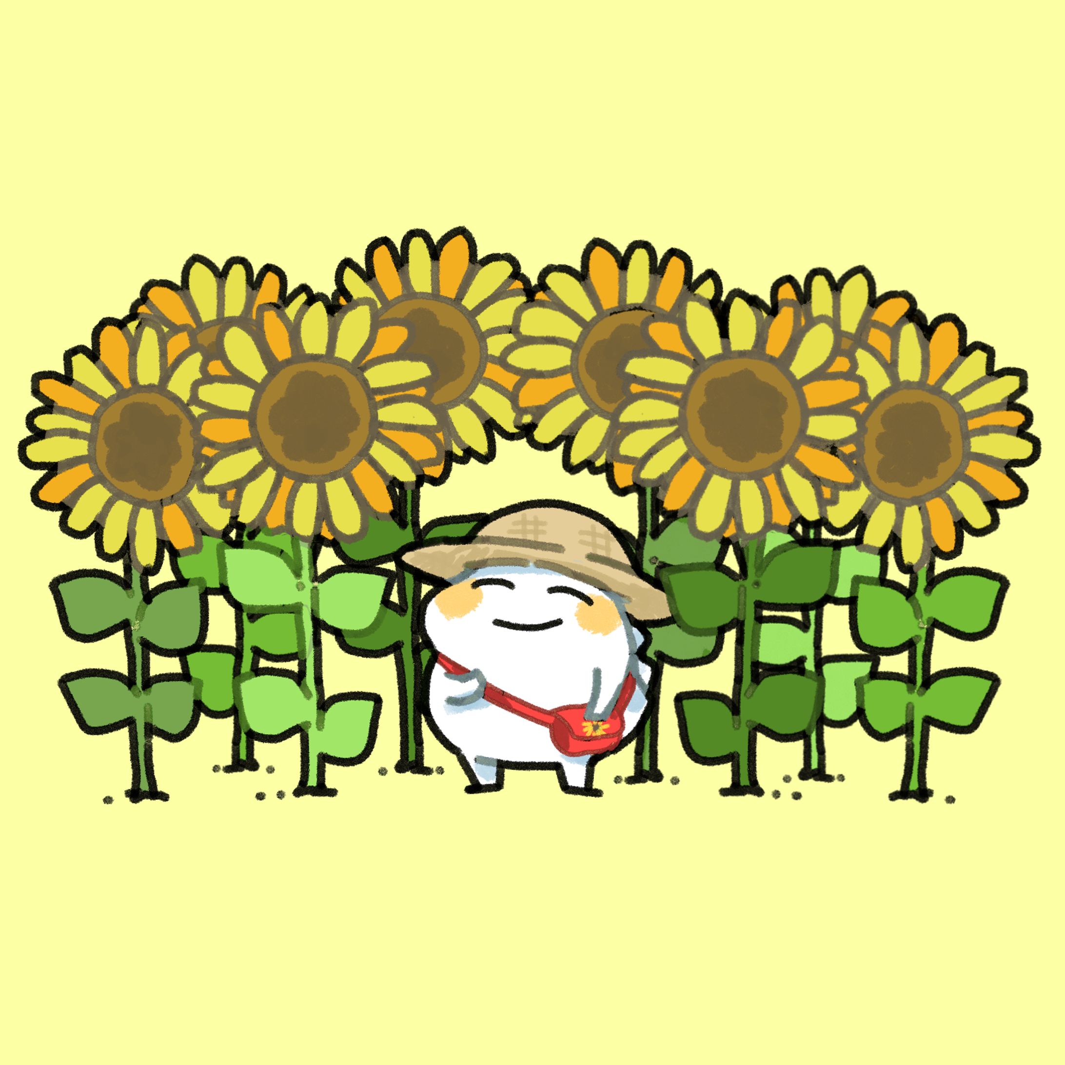 まっちろきょうりゅうとひまわり-1