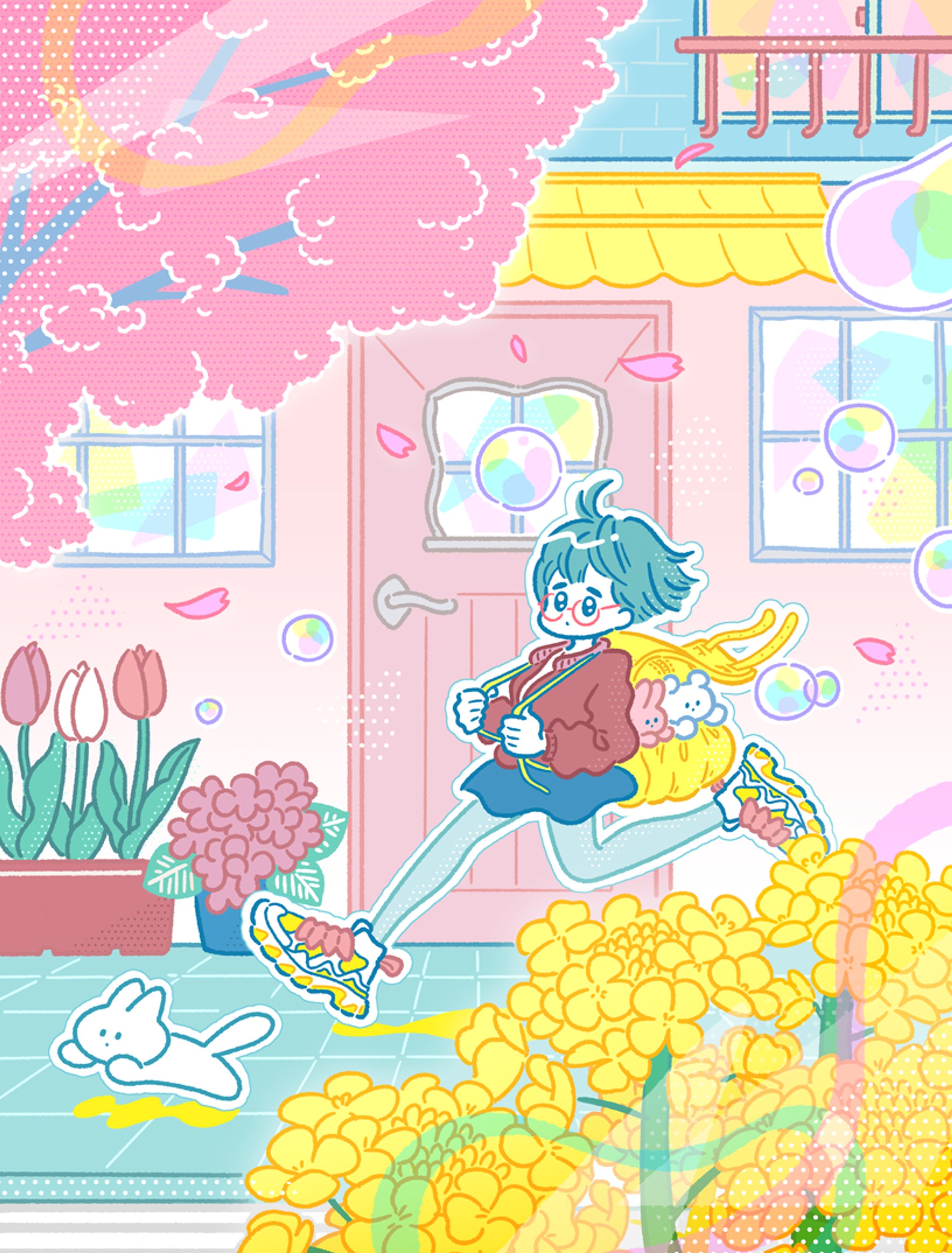 春とねこ-1