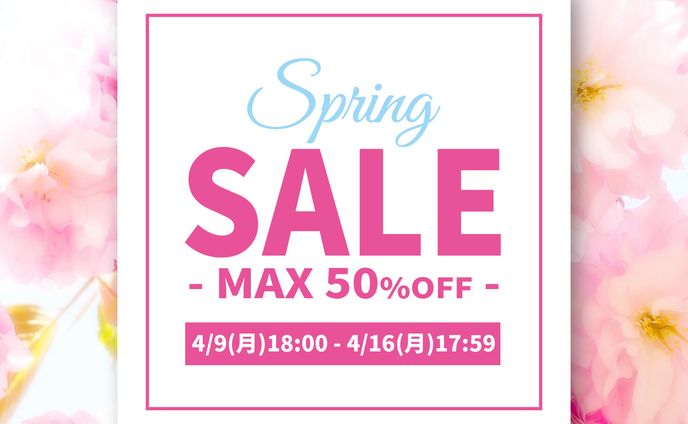 スプリングセール　バナー 