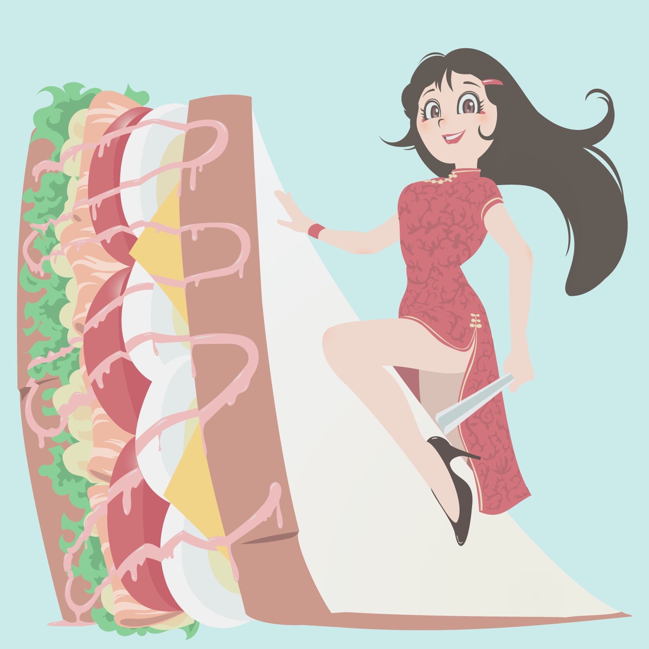 サンドイッチのチャイナガール-1