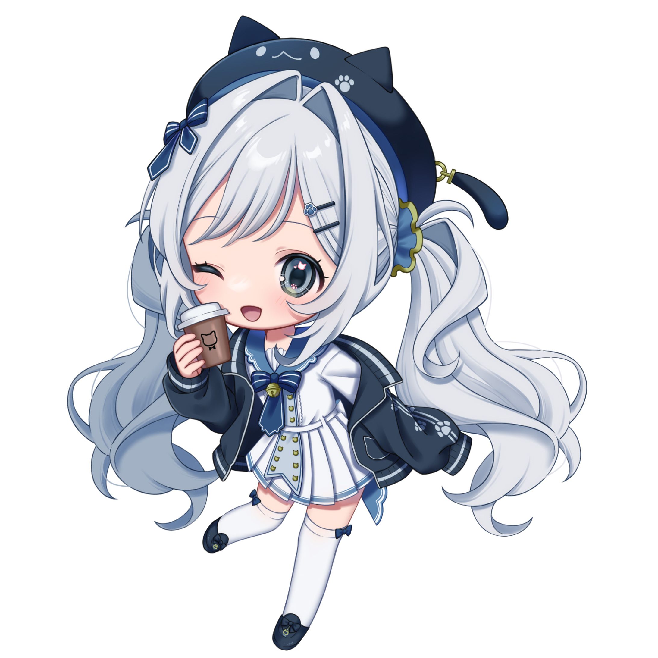 宇井さき様SDイラスト-1