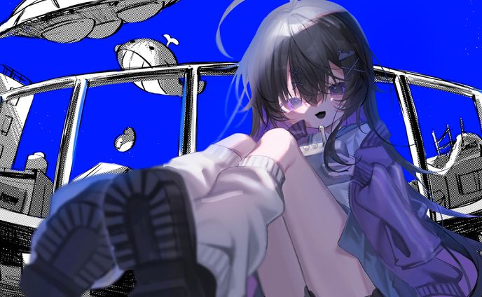 「異星にいこうね」歌ってみたイラスト