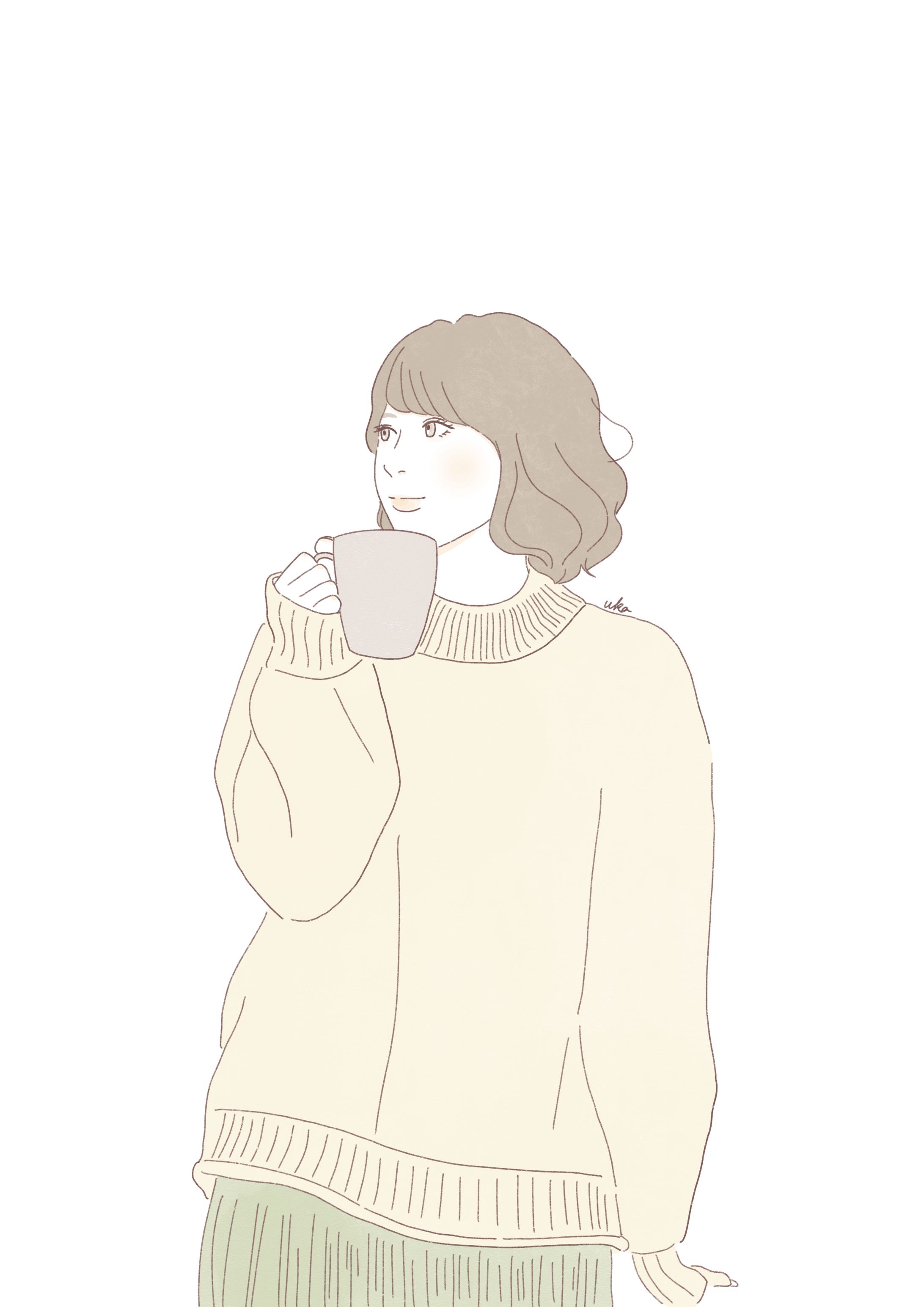 リラックスする女性-1