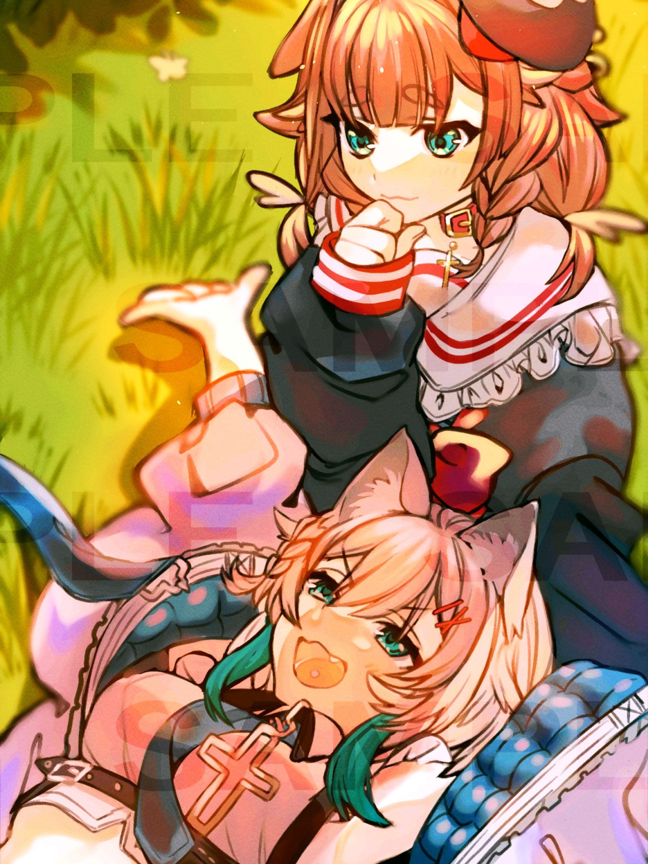 【Works】白狼ミサ様壁紙用イラスト&キャラデザ制作-1