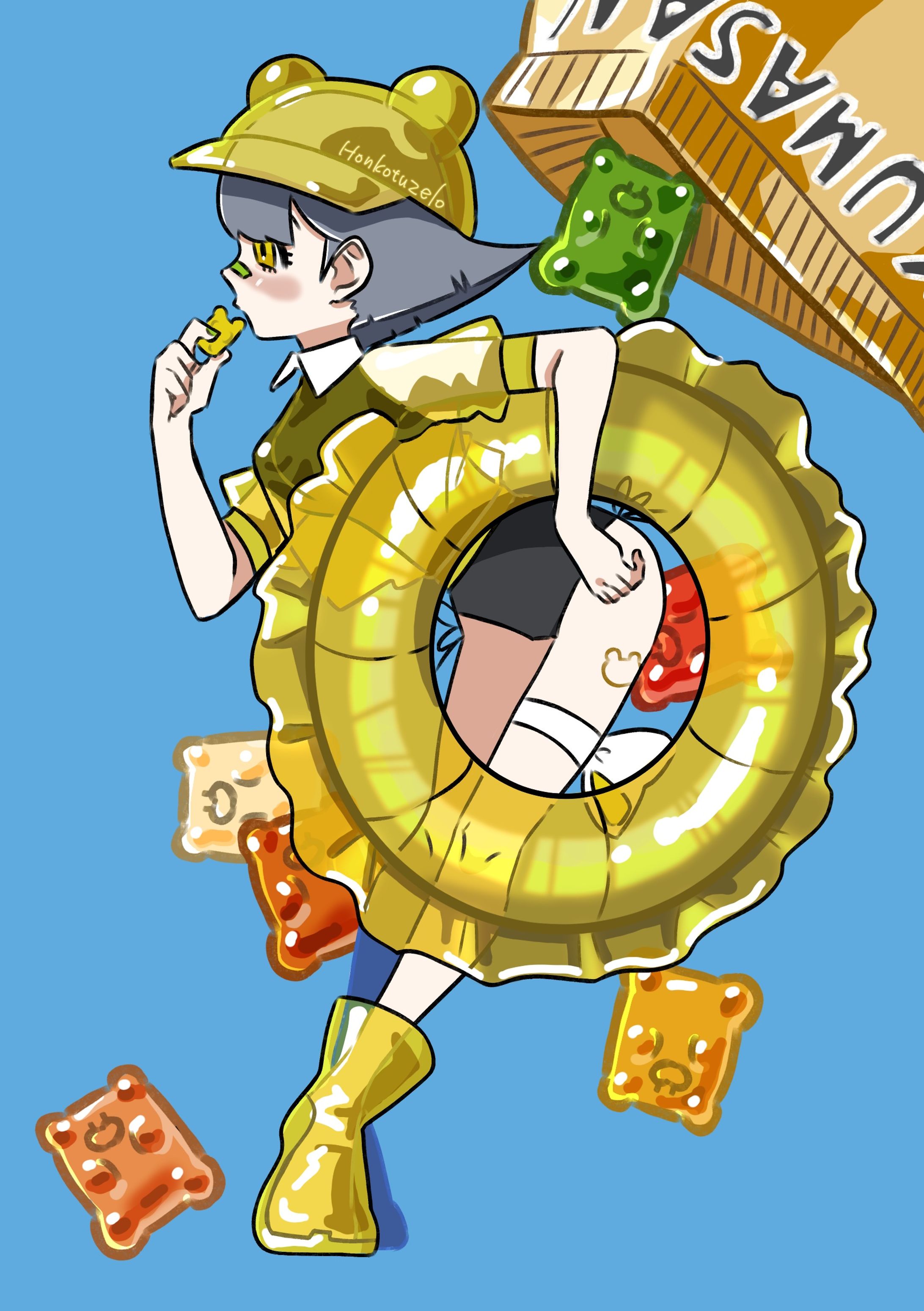 擬人化シリーズ_クマさんグミの女の子-1