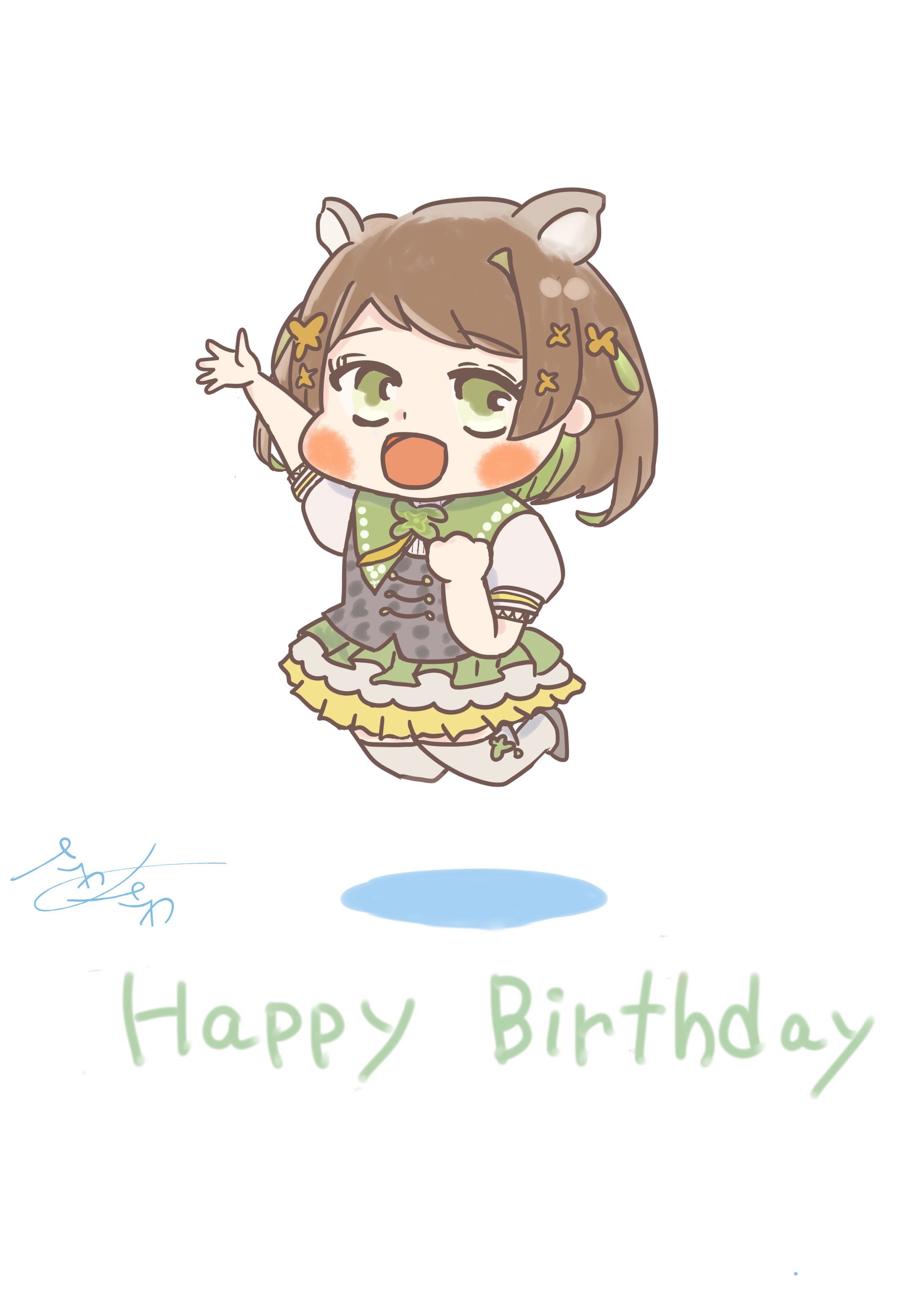 友人のVtuber祝いイラスト-1