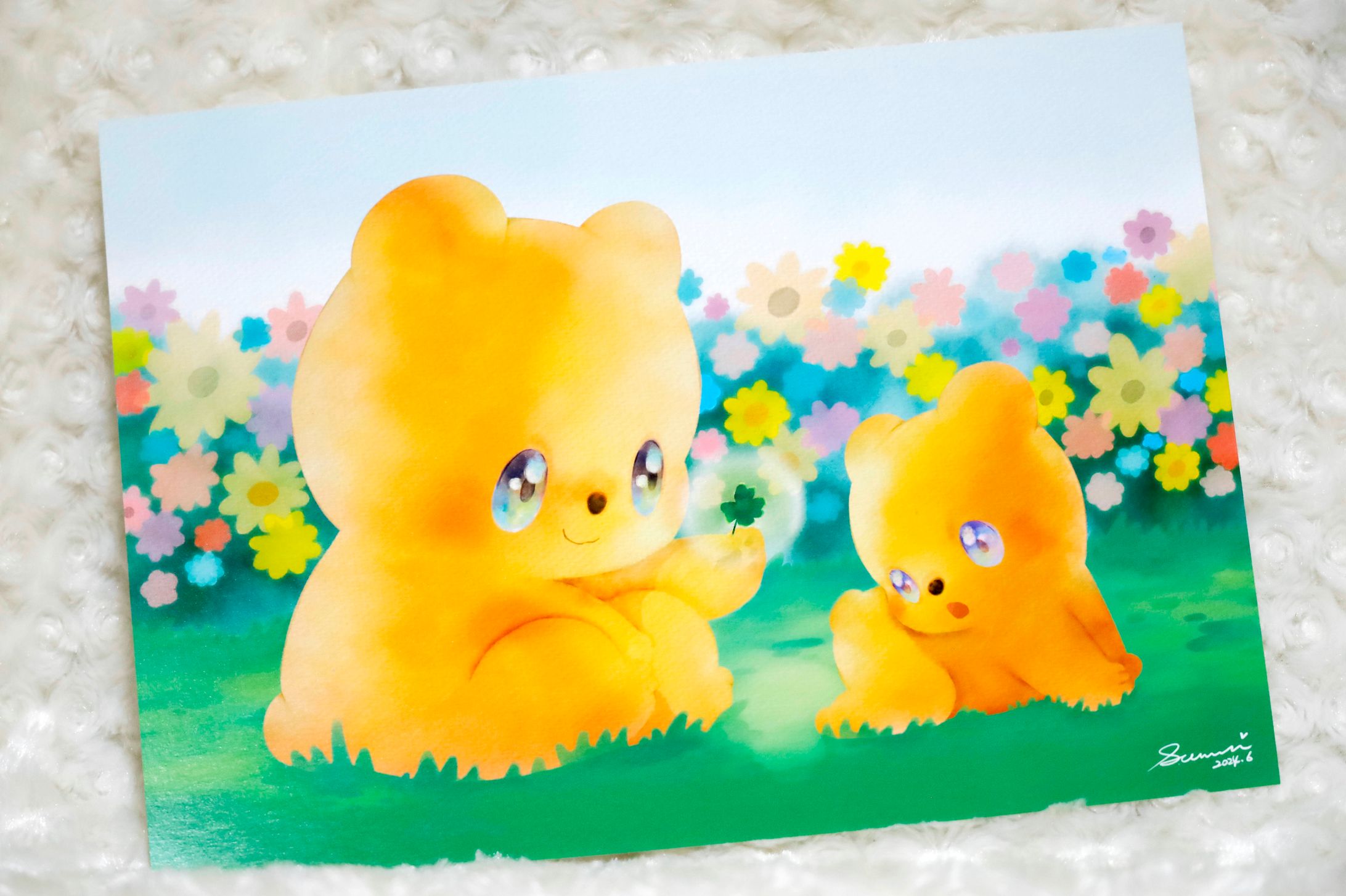 輝くクローバーが引き立つ 輝くクローバーが引き立つ