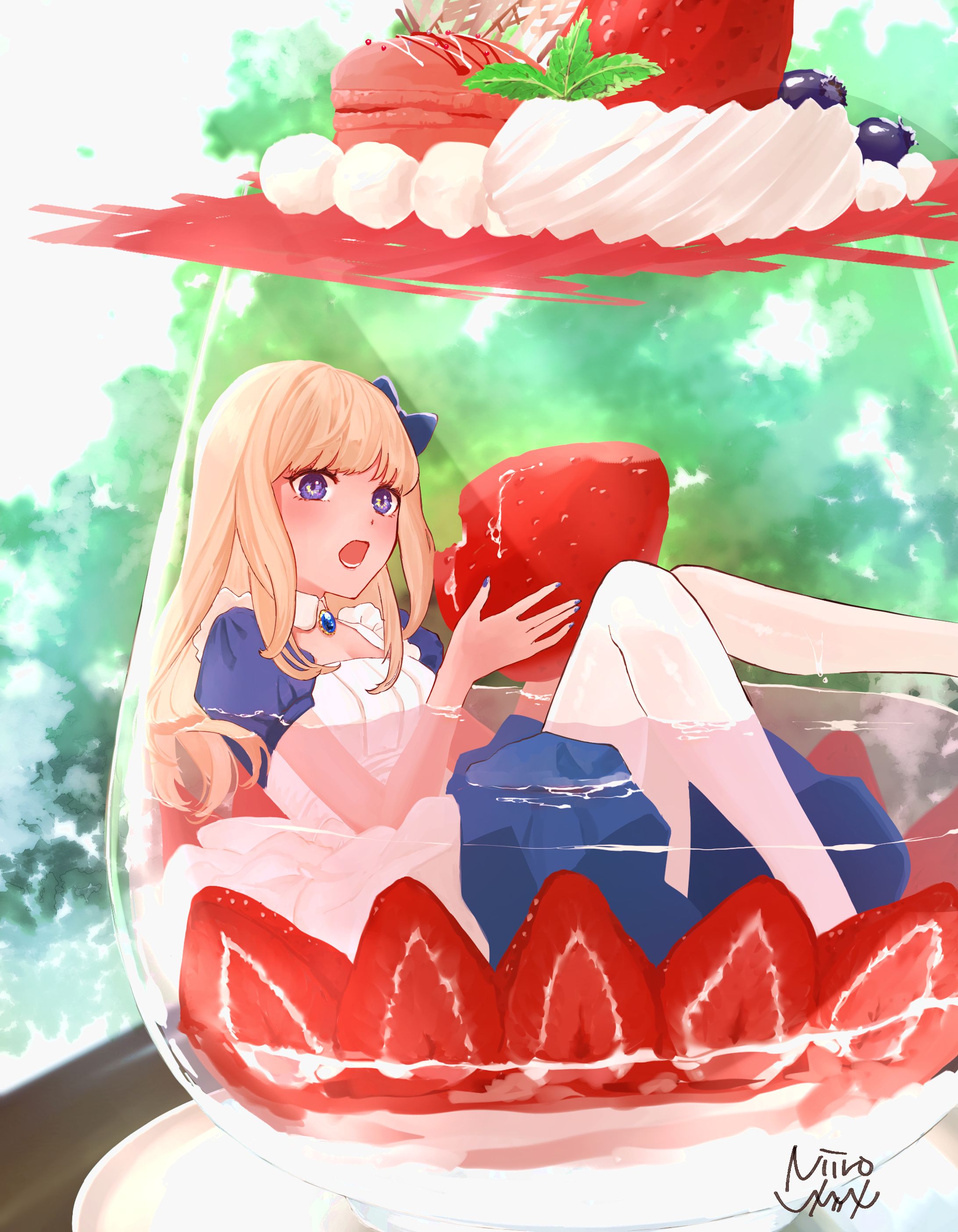 【創作】一緒に食べる？#illustration #originalcharacter-1