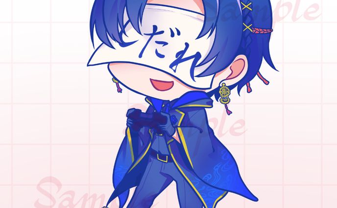 ミニキャライラスト（枝垂満月様）