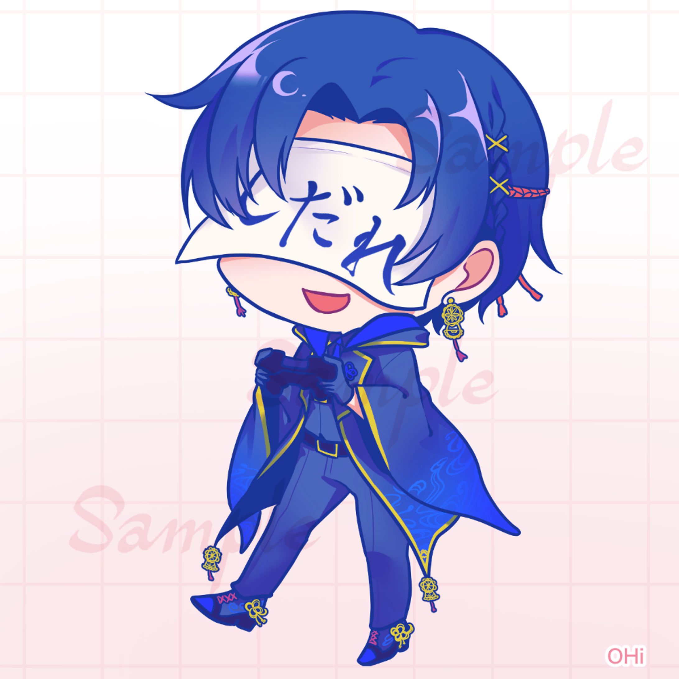 ミニキャライラスト（枝垂満月様）-1
