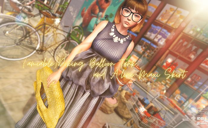 {amiable}Doking Balloon Tank & Maxi Skirt＠the C88(Special SALE).
