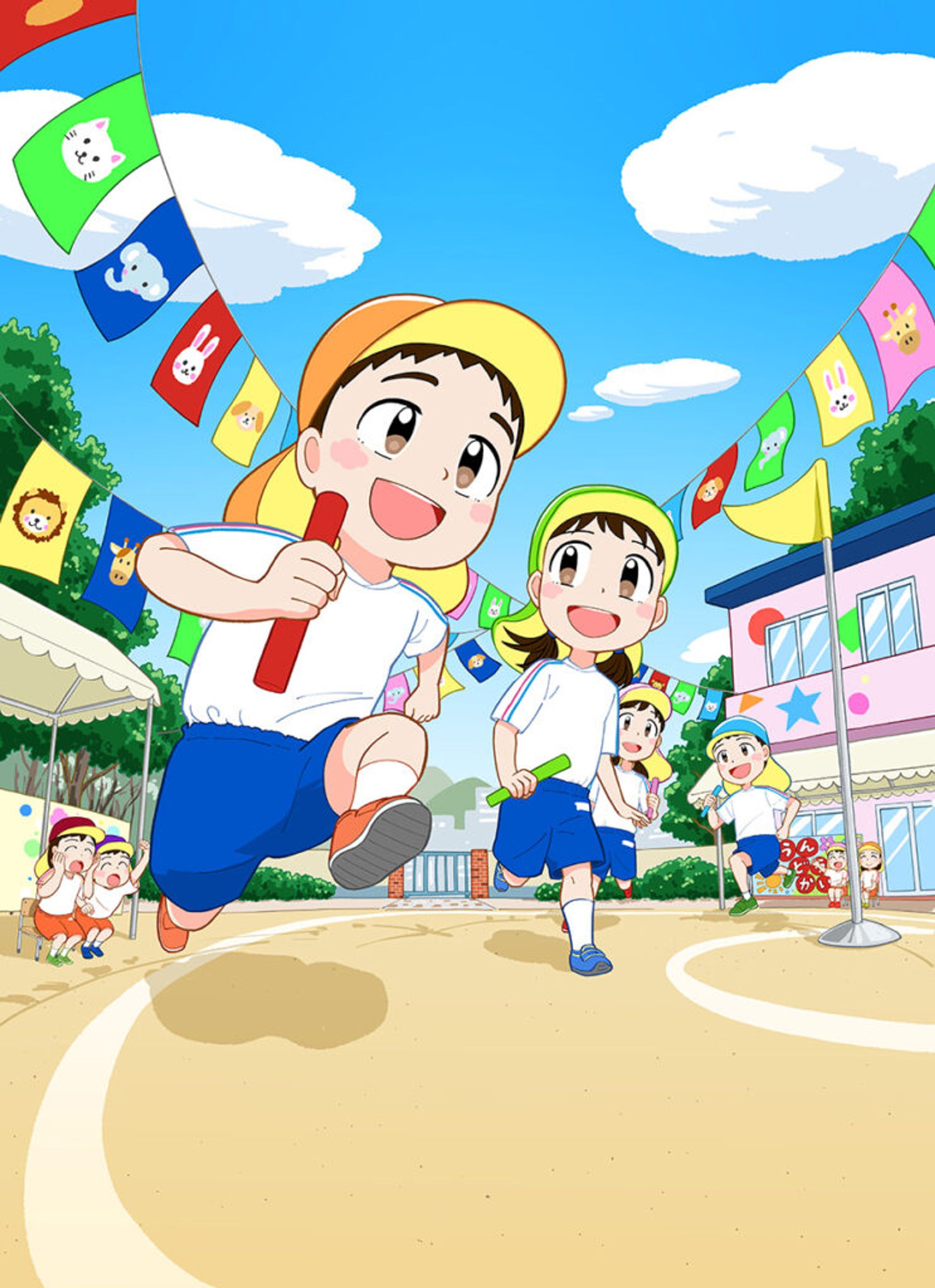 運動会パンフレット 表紙イラスト制作-1