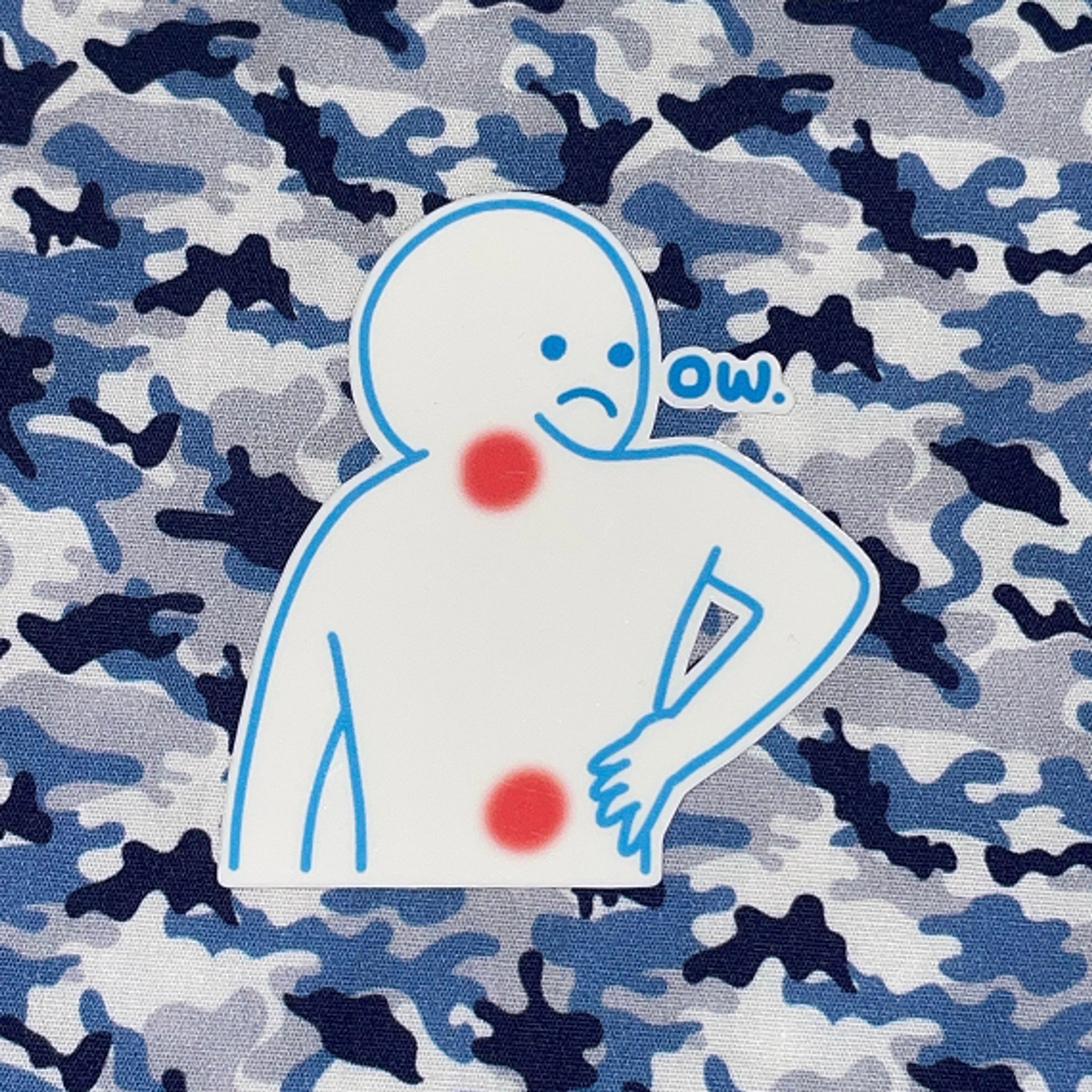 Ow My Back sticker-1