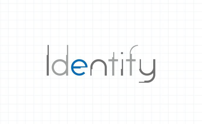 作字「Identify」