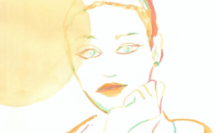 ー
陽だまり

曖昧な輪郭やにじむ色
試行錯誤中。
水の動きが読めなくて
なかなか難しいなあ。

#水彩画アート #陽だまり #イラストレーター #人物画 #ポートレート #滲み #リップメイク #コスメ #映画 #暮らしを愉しむ #日傘 #ファッションイラストレーター #portraitdrawing #fluidpainting #watercolorpainting #fashionillustrator
