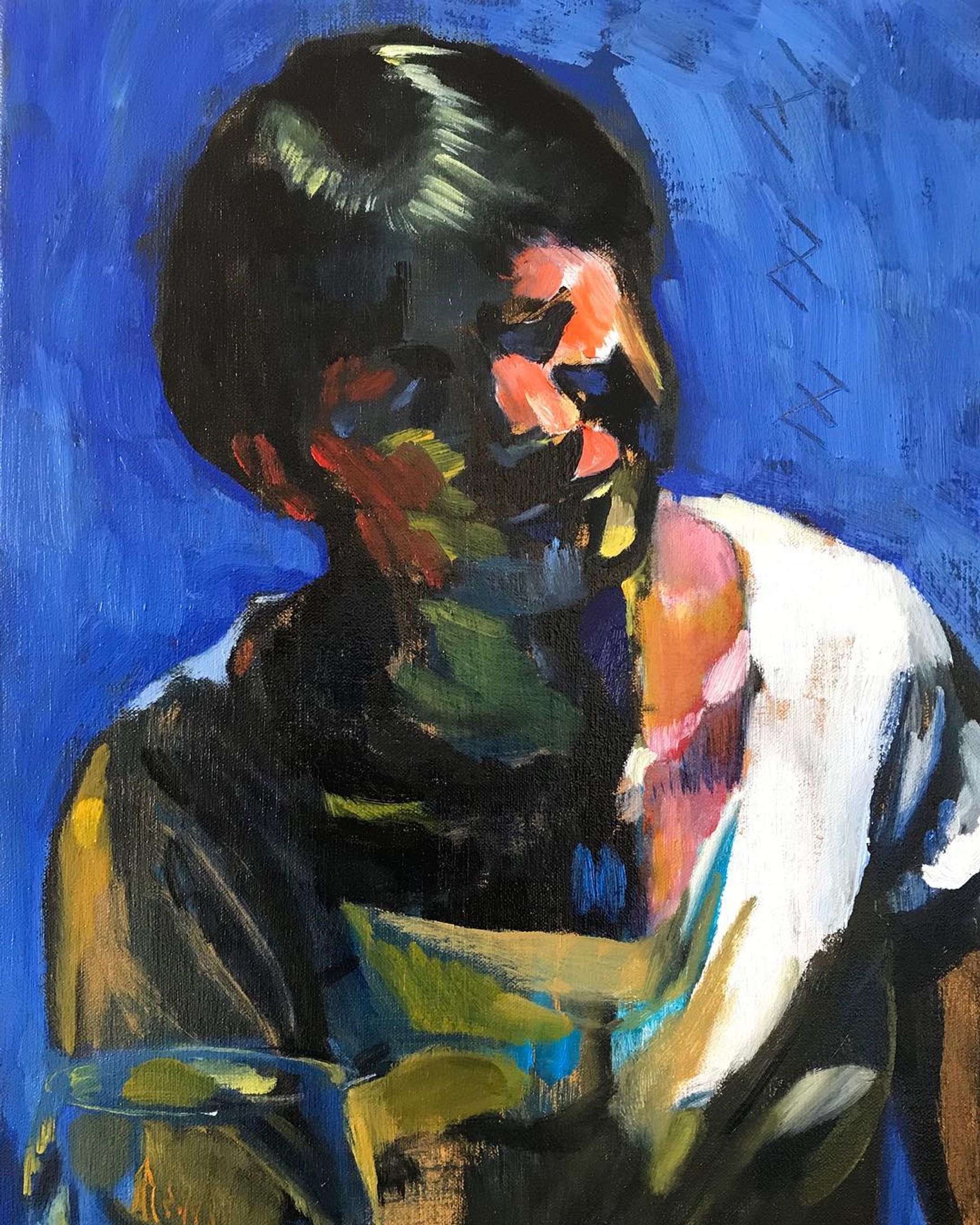 #oilpainting #woman 
#beauty #colorful #gallery #art#artist #asianbeauty #asian#miran #visualart #contemporarypainting#contemporaryartists-1