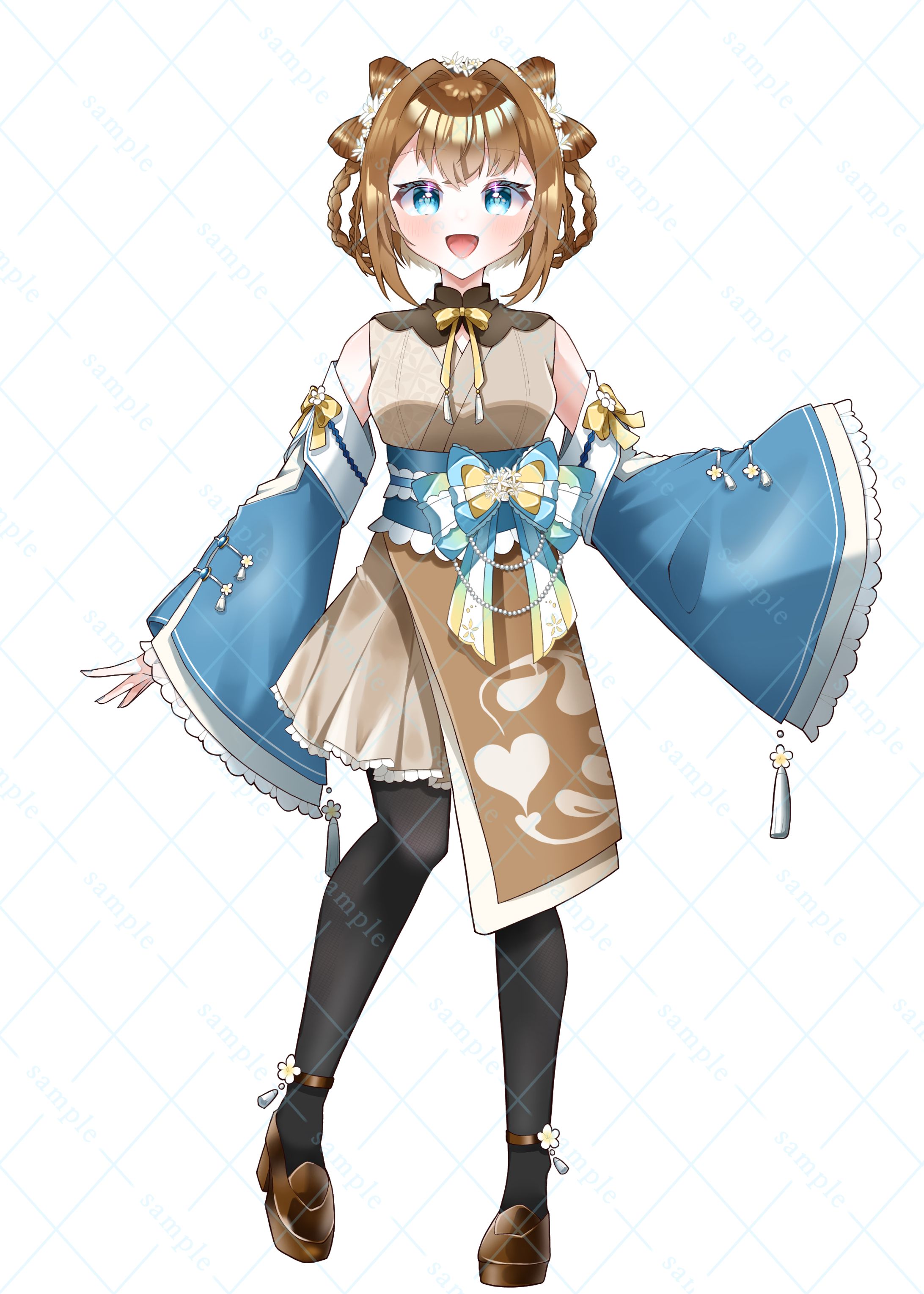 花伝ラテ様 等身立ち絵-1