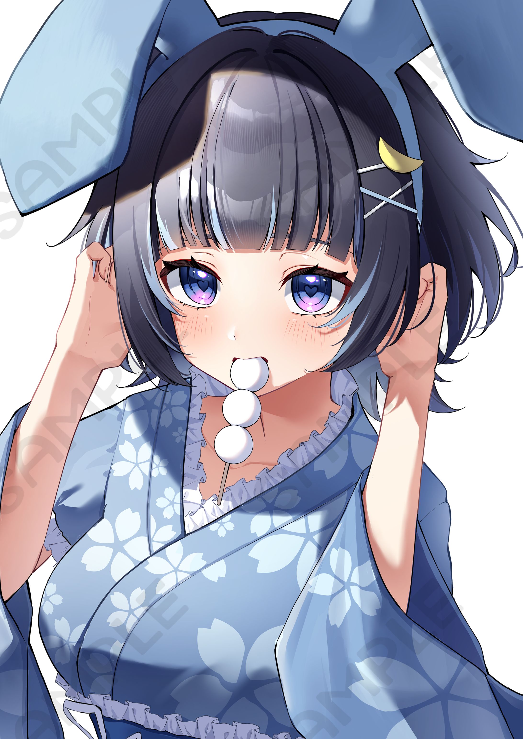 Razzプロダクション所属　乾唯咲結様｜お月見用1枚イラスト-1