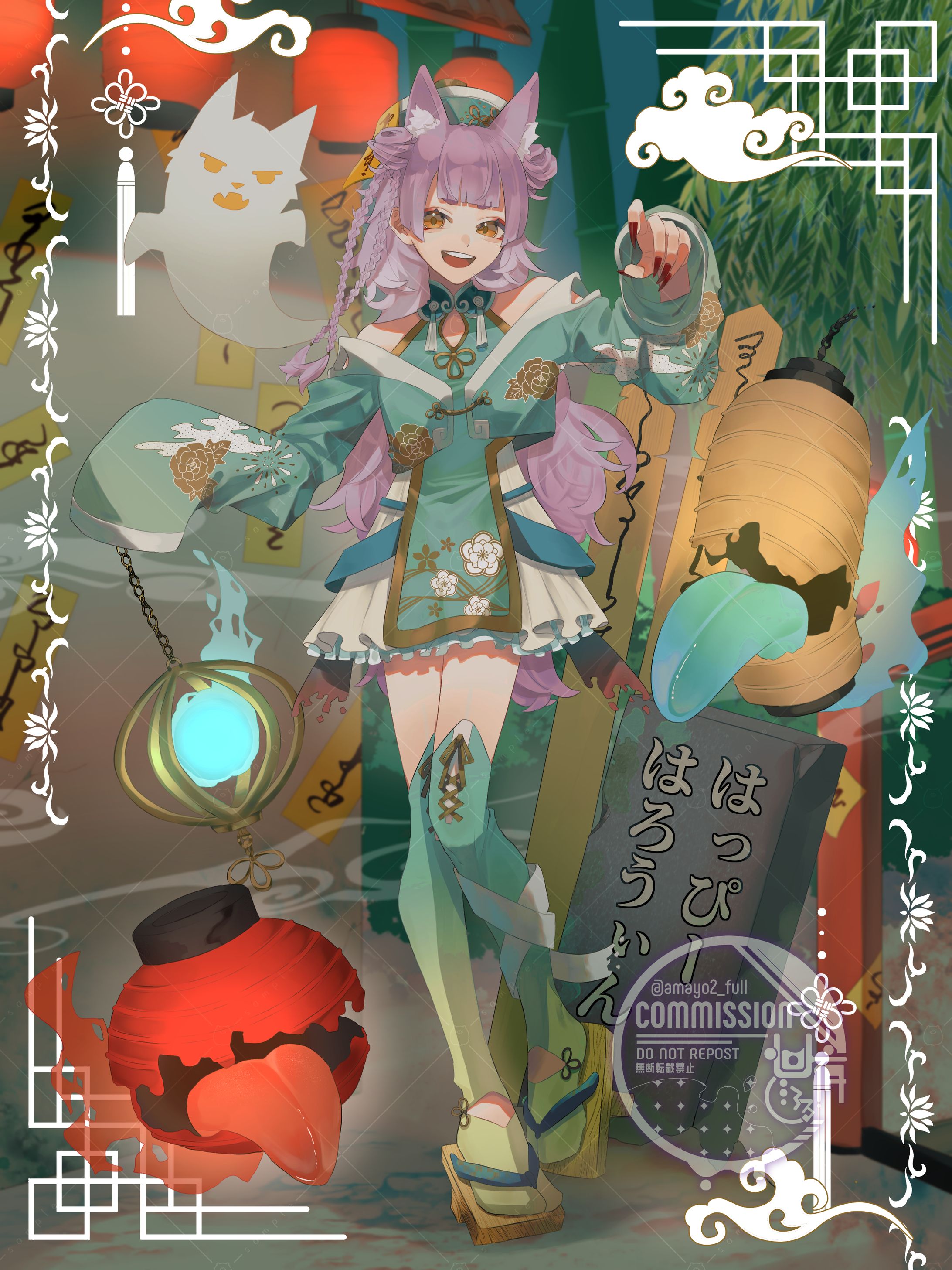 【ご依頼】配信用ハロウィン一枚絵-1