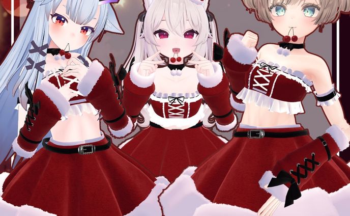 RibbonCrossSanta