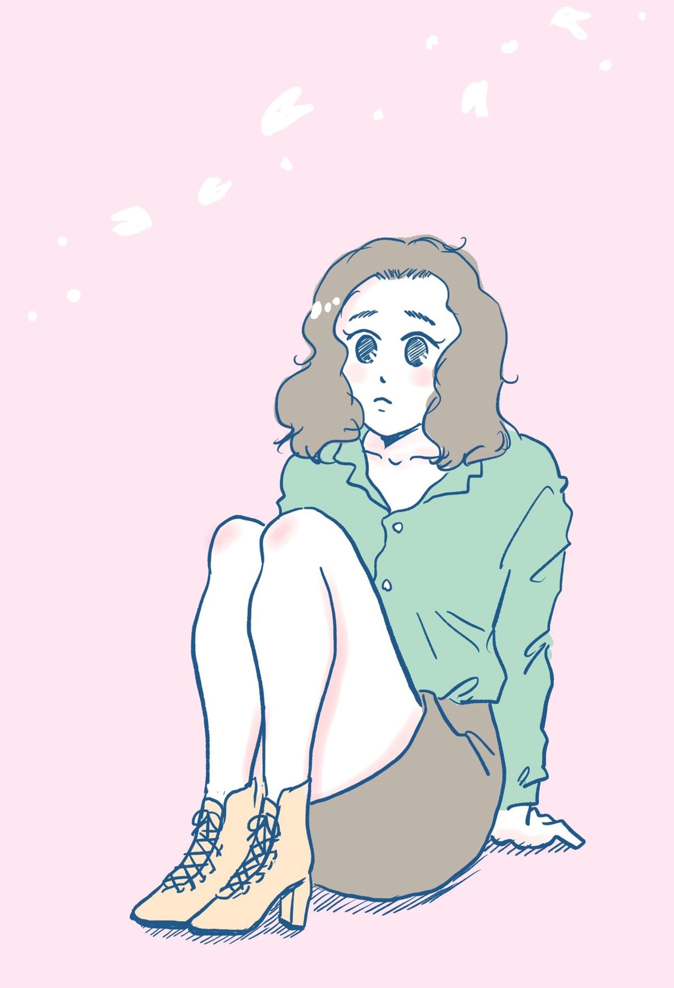 ガールズイラスト（シンプルタッチ）-1