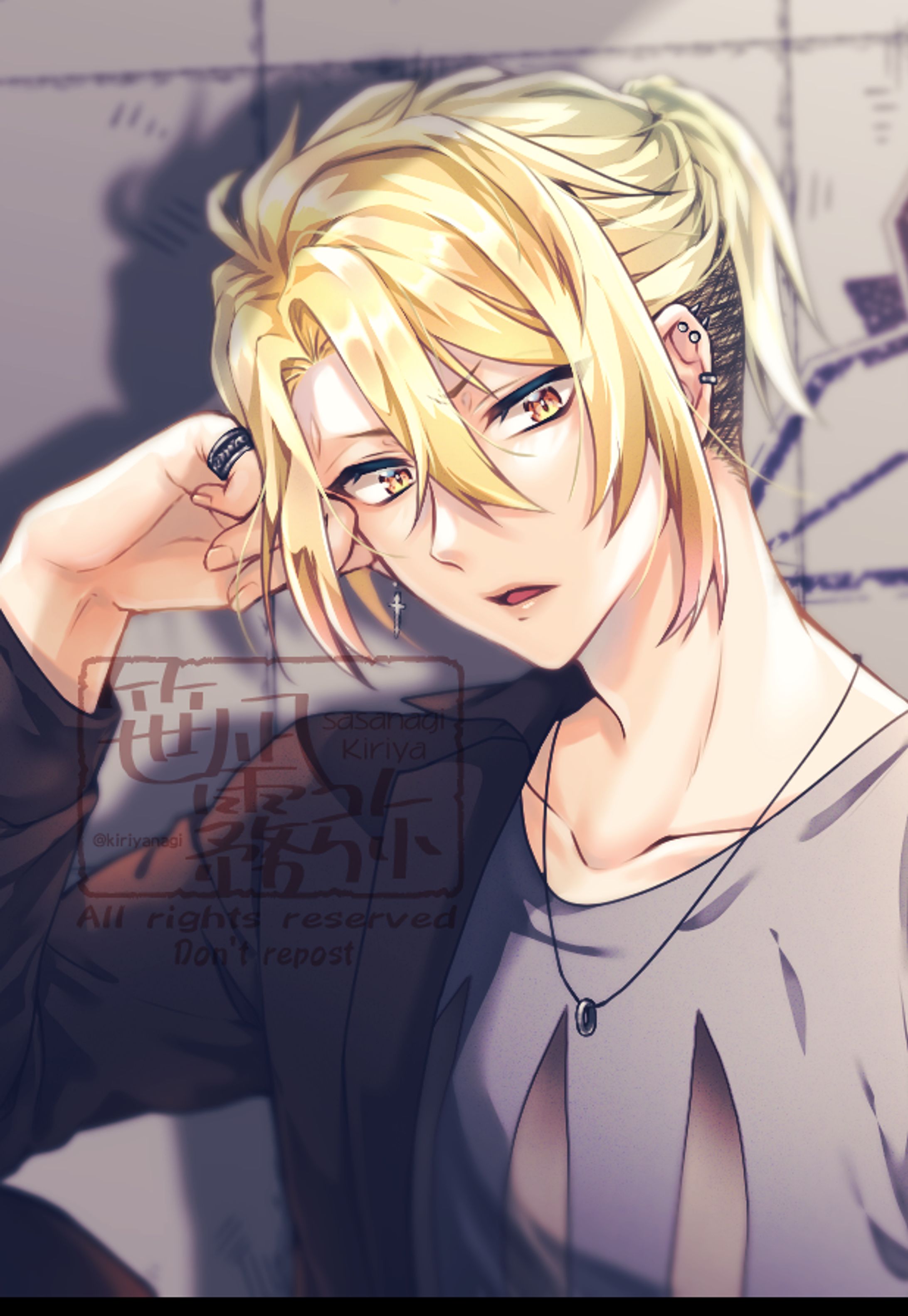 【イラスト】ツーブロ男子-1