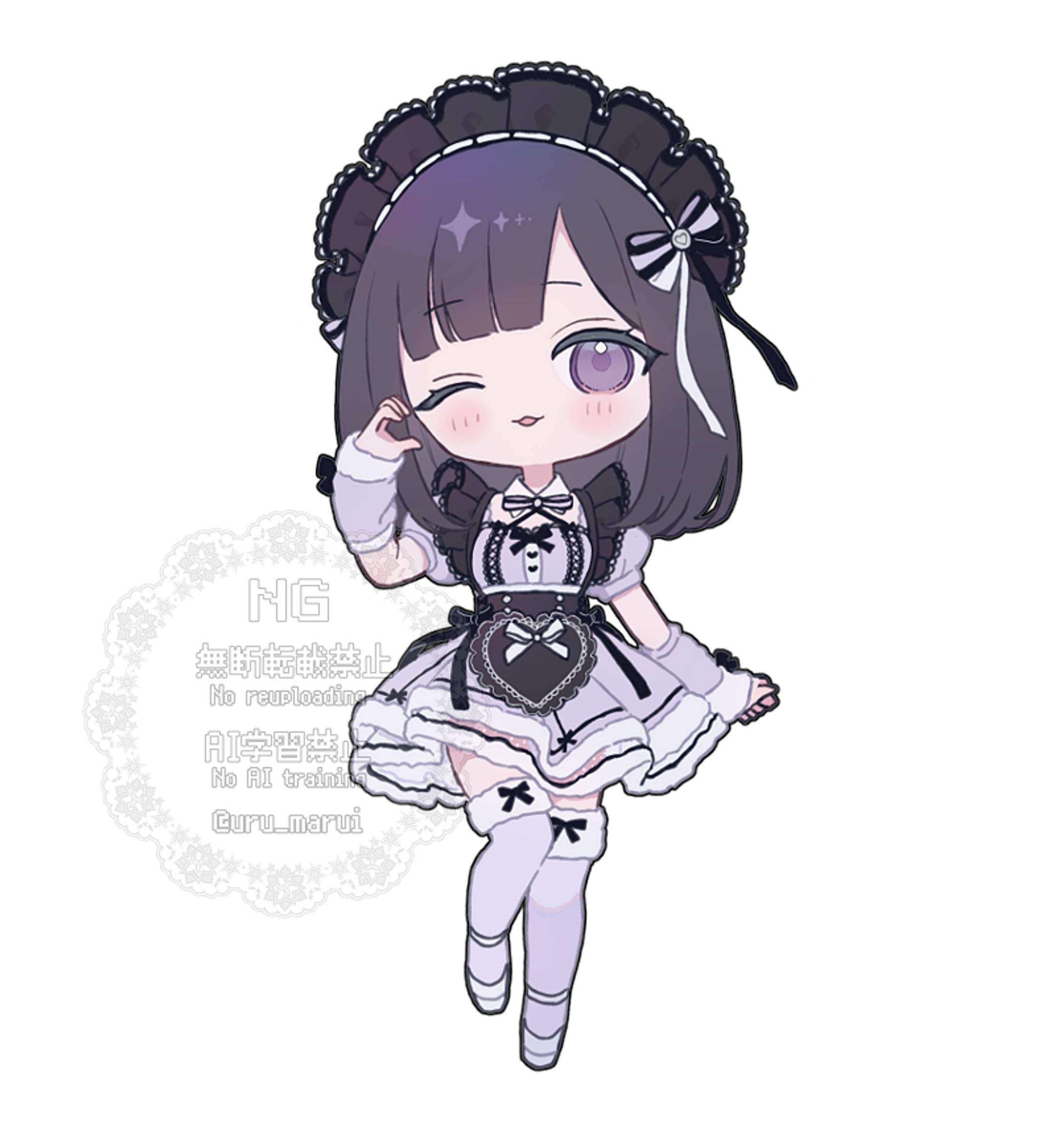 コンセプトカフェ/誕生祭用SDイラスト-1