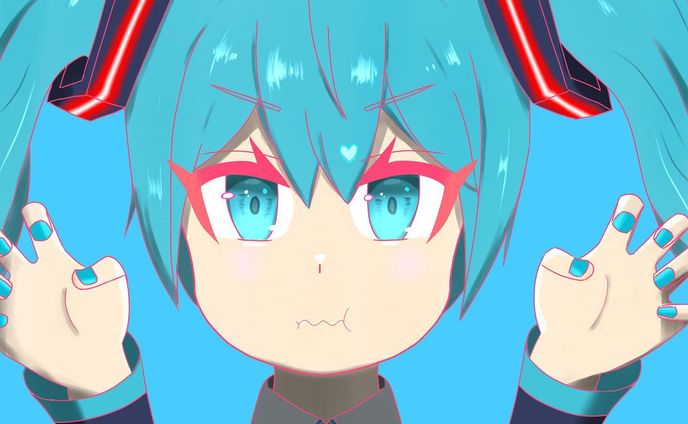 #初音ミク　#illustration 
線画の色変えてみた
