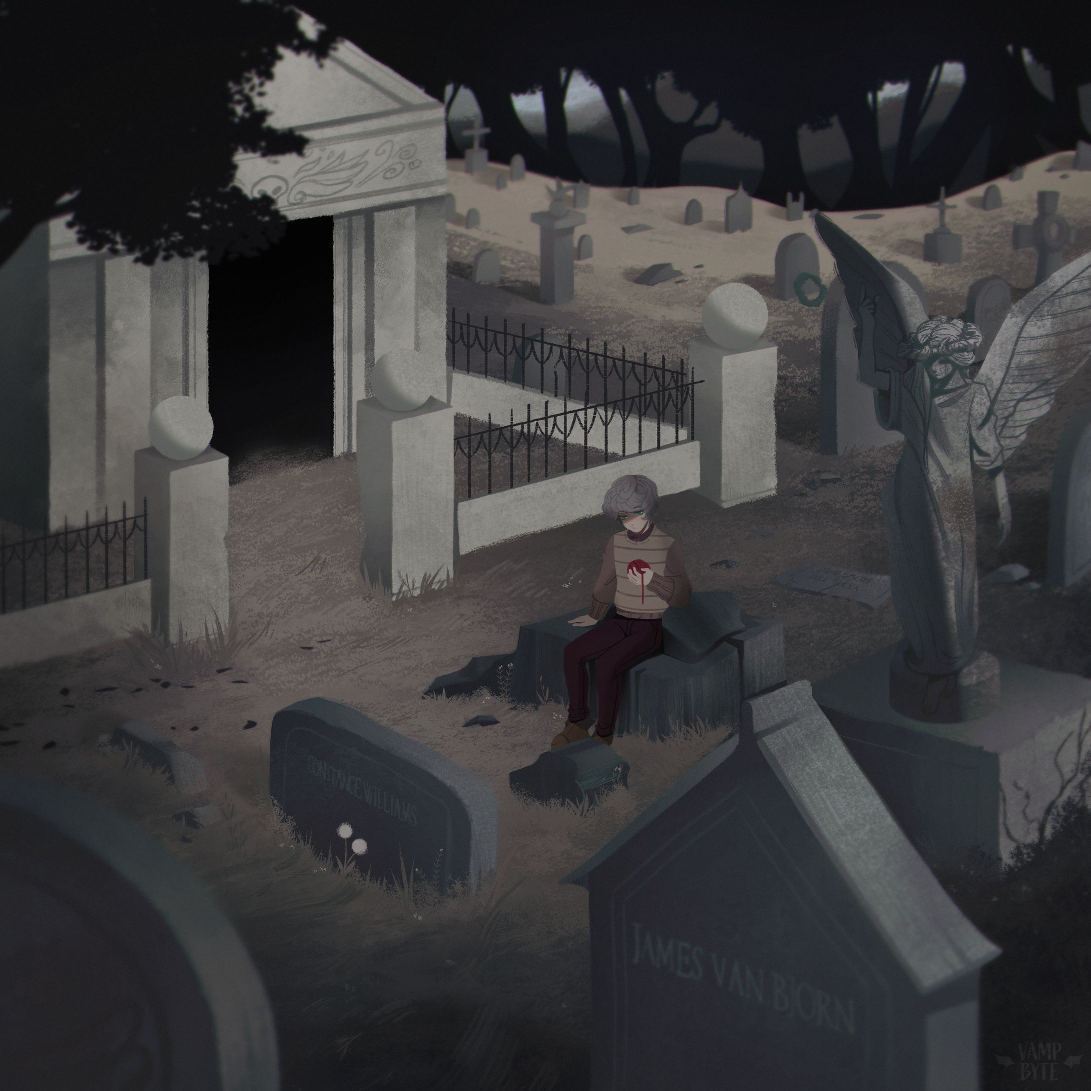 Edward in the Graveyard-1