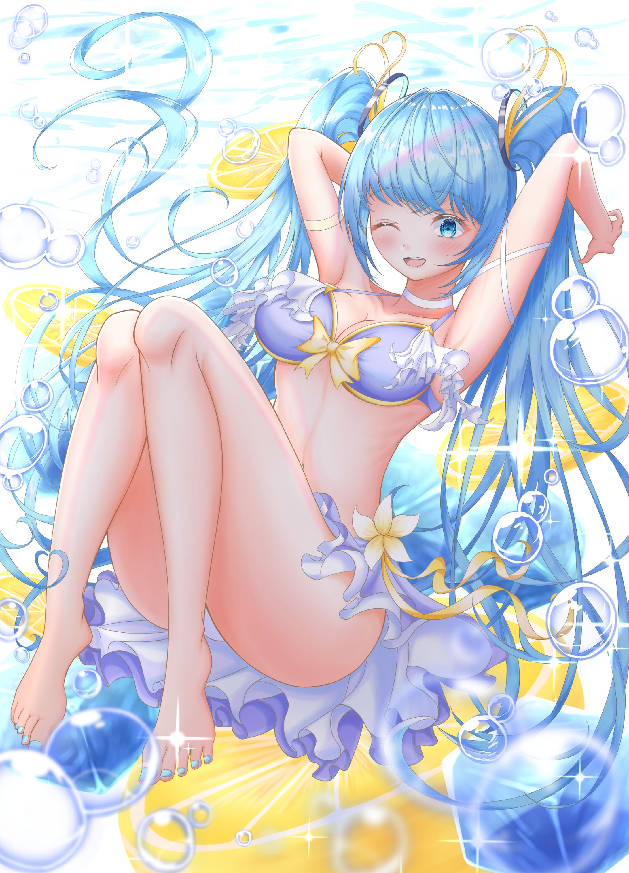 一枚イラスト　初音ミク-1