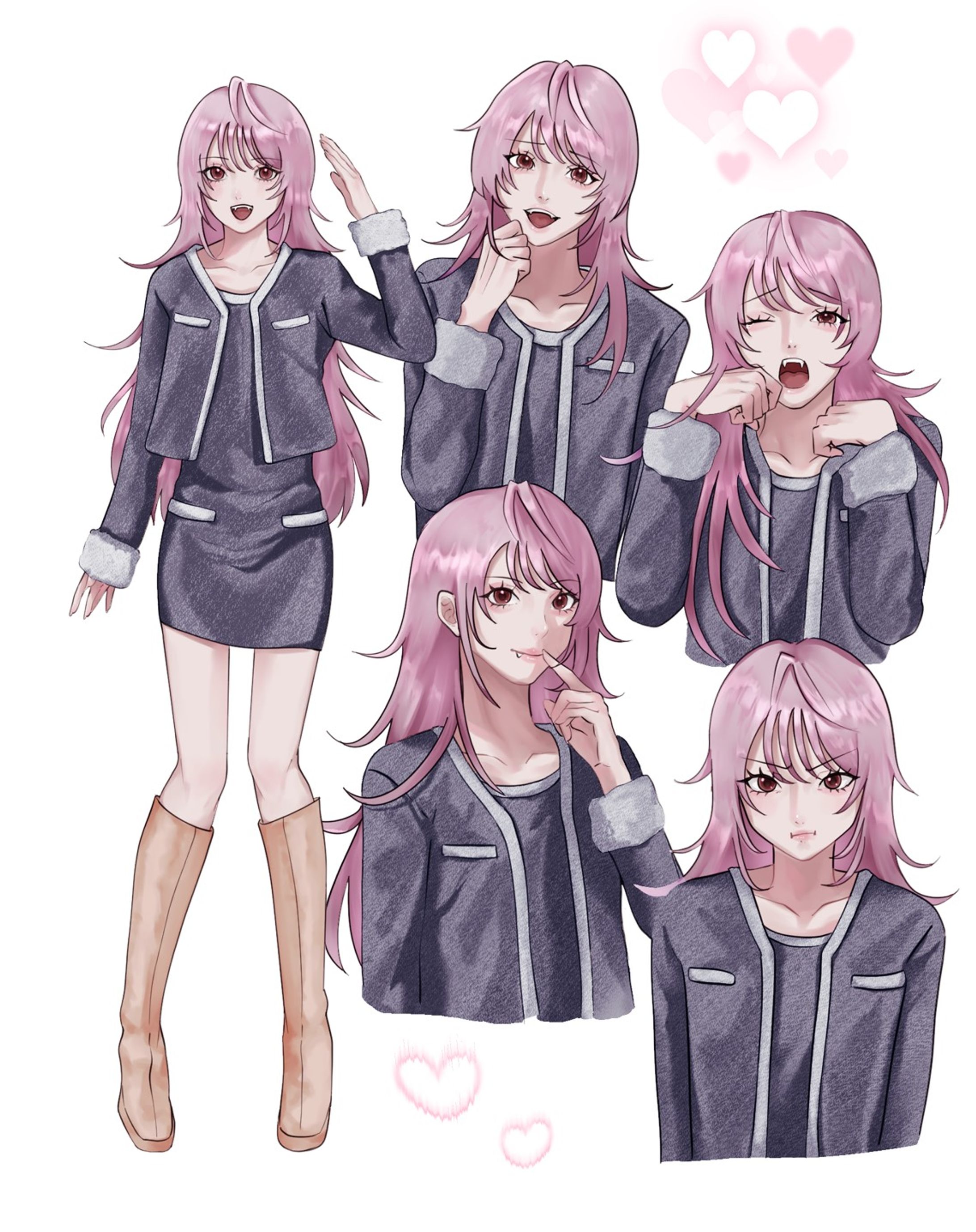 ピンクの女の子 -1