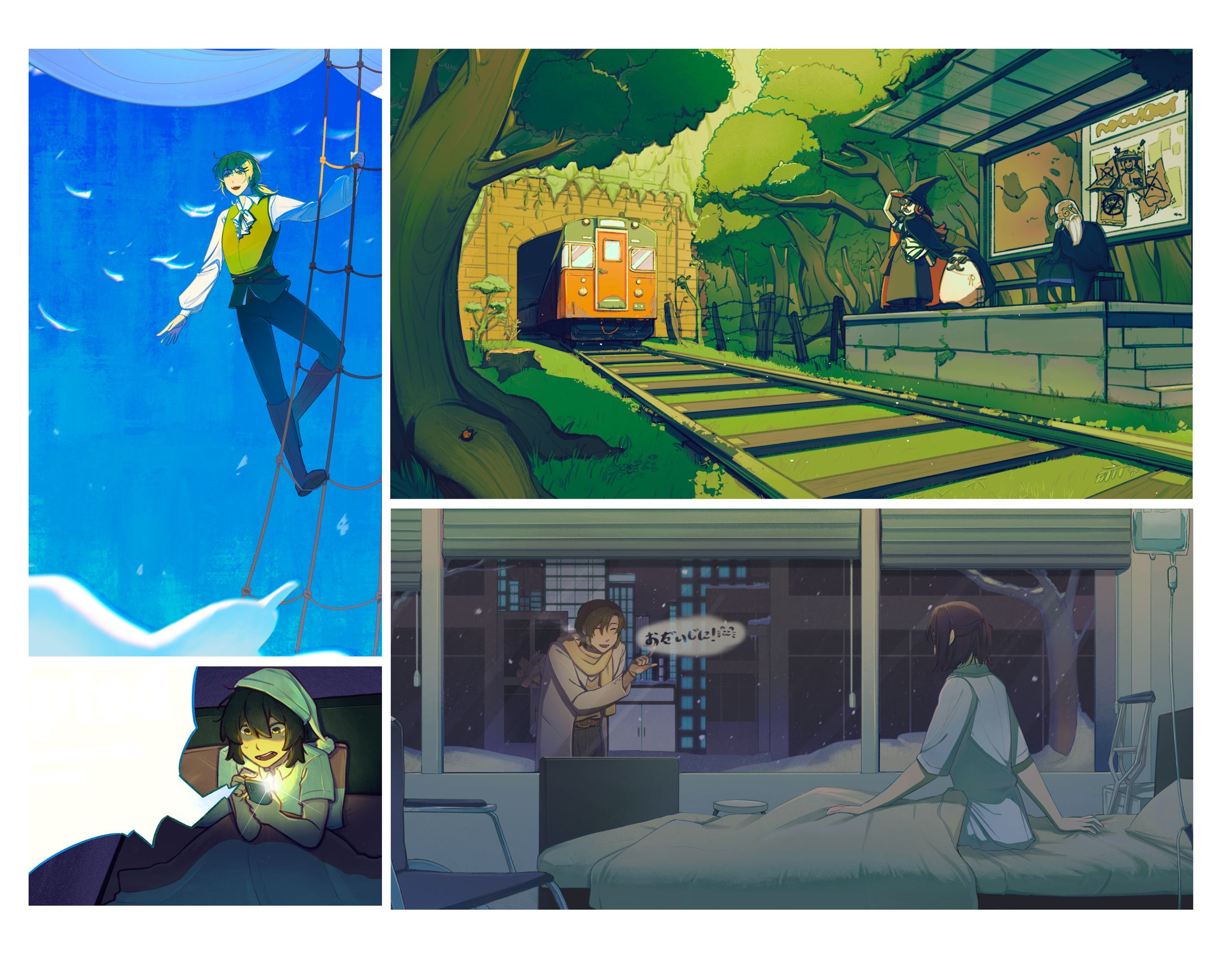 Personal Illustrations_Characters in environment-1