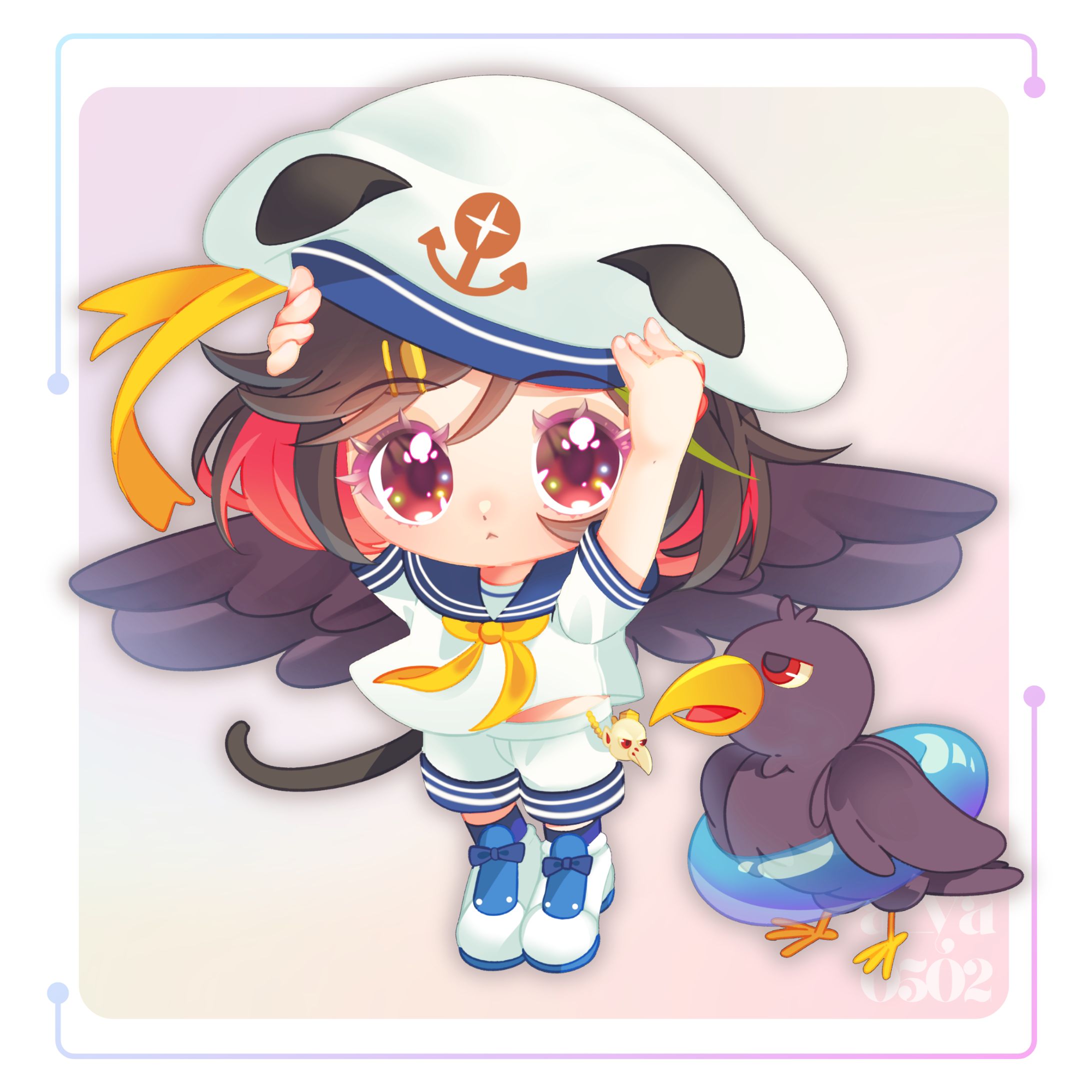 小烏ねっこ様 ミニキャラ-1