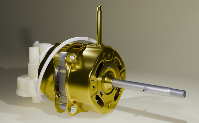 Dinamo Kipas Angin | 3D Render