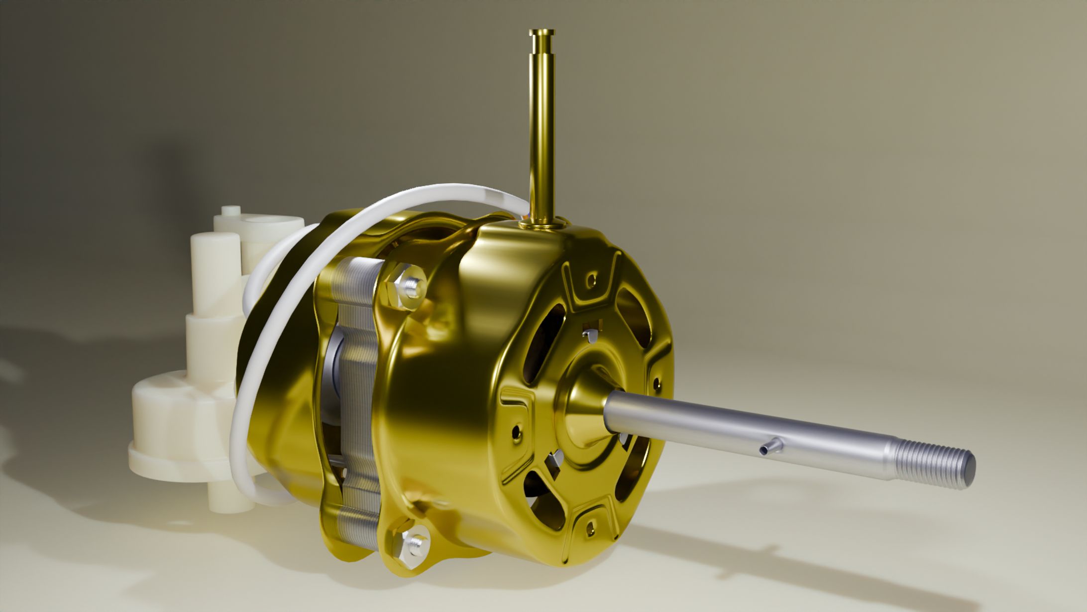 Dinamo Kipas Angin | 3D Render-1